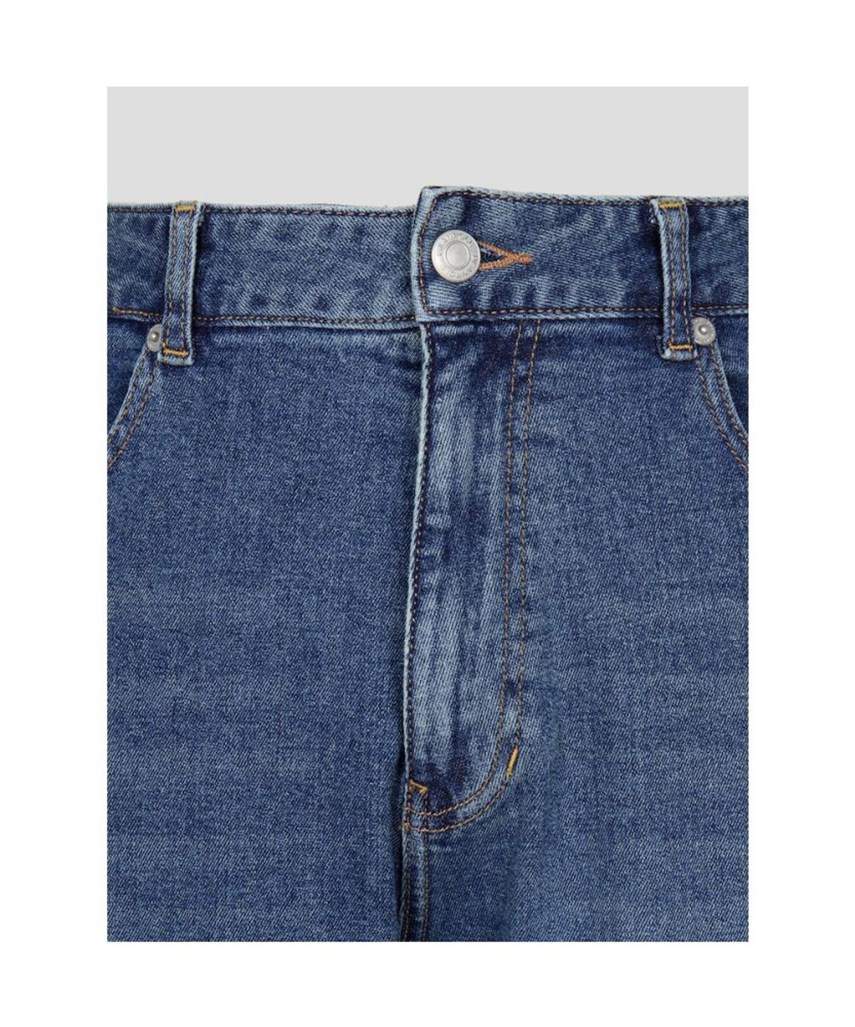 빈폴 멘(BEANPOLE MEN) 워시드 와이드 데님 팬츠  블루