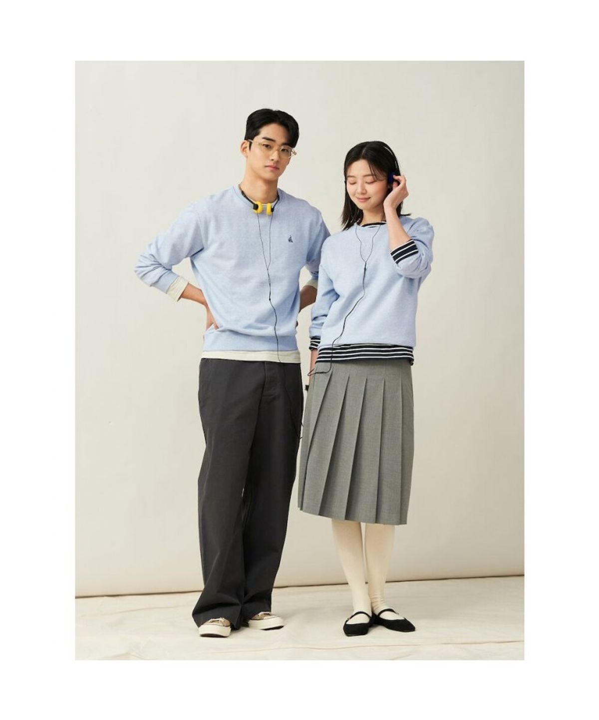 빈폴 멘(BEANPOLE MEN) [Essential] 스웨트 셔츠  스카이 블루