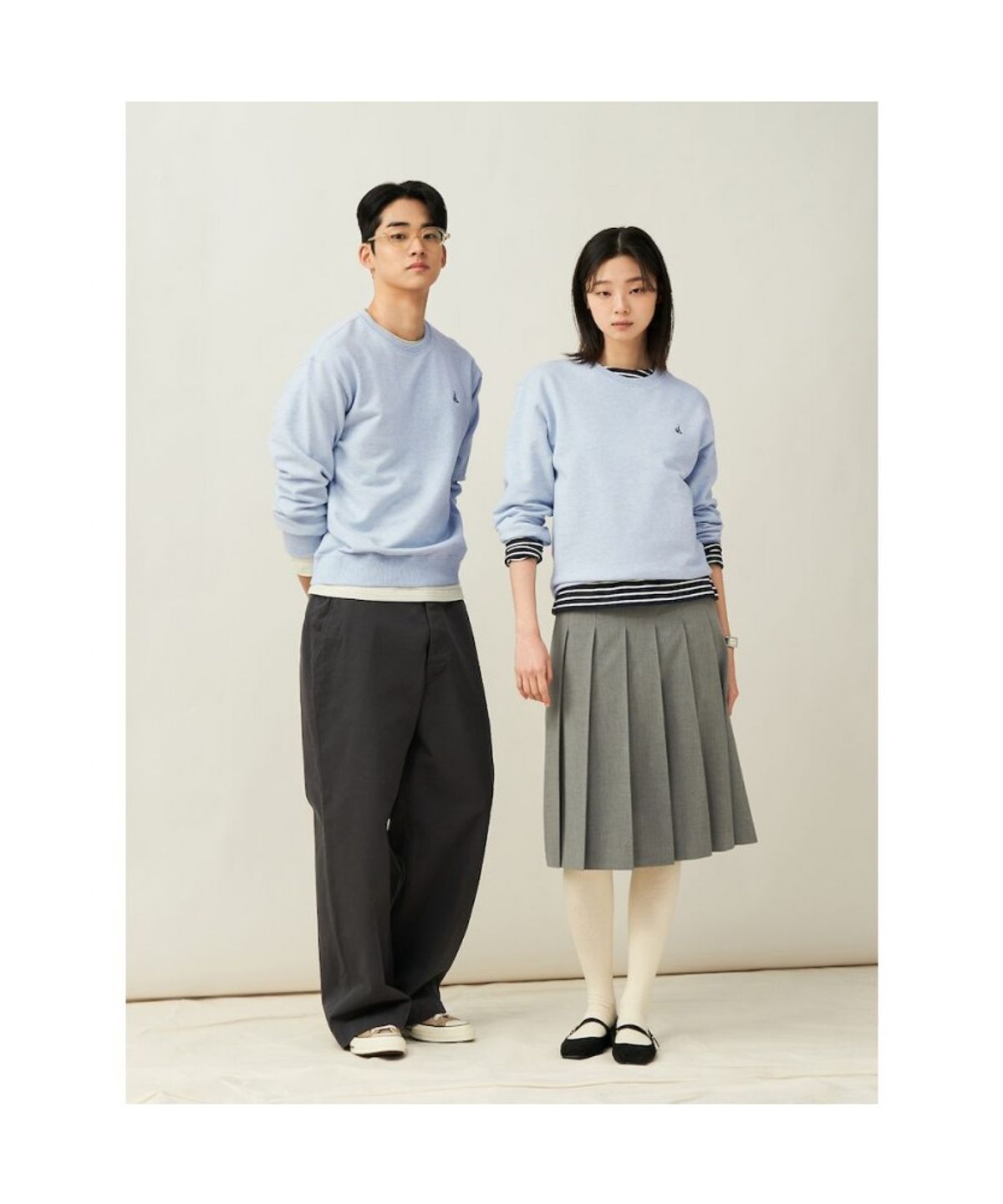 빈폴 멘(BEANPOLE MEN) [Essential] 스웨트 셔츠  스카이 블루
