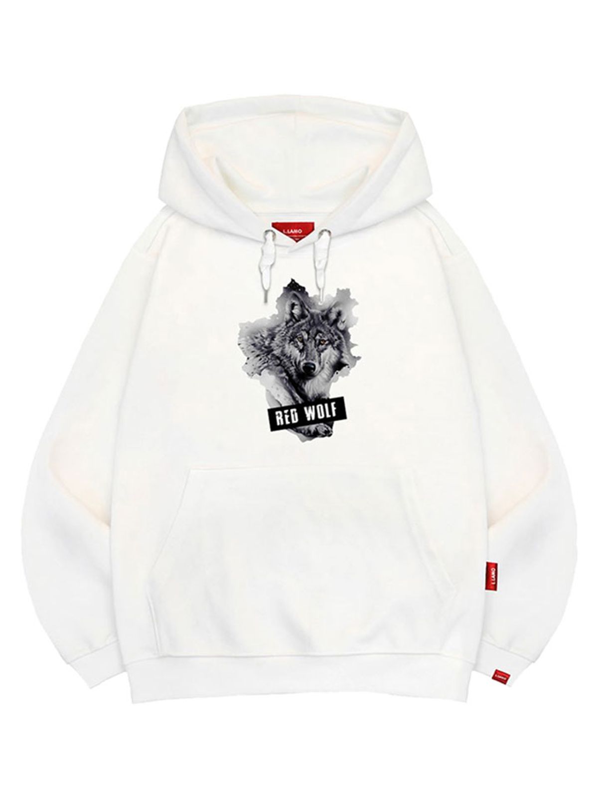 엘라모(LLAMO) 레드울프 후드티 남녀공용 빅사이즈 M~4XL