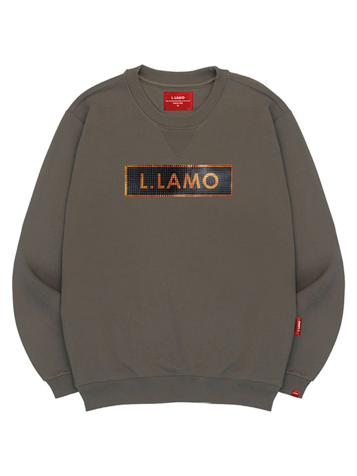 엘라모(LLAMO) 엠보큐브라모 맨투맨 남녀공용 빅사이즈 S~4XL