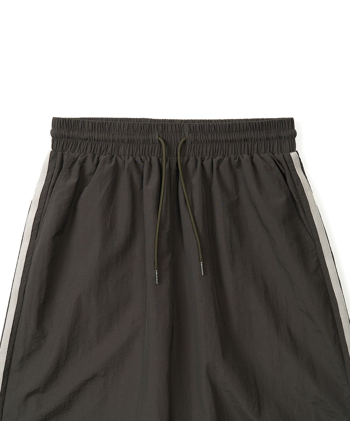 엑스컨테이너(EXCONTAINER) 사이드 라인 나일론 트랙 팬츠 (DEEP KHAKI)