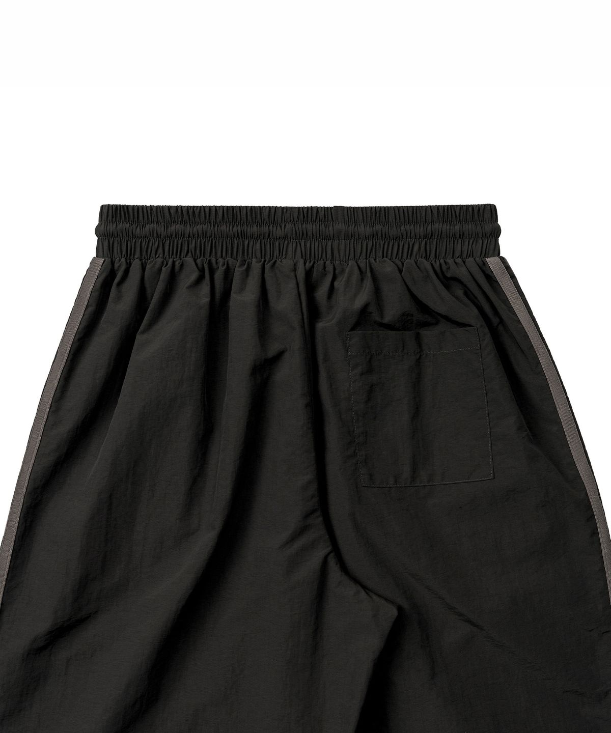 엑스컨테이너(EXCONTAINER) [여름용] 사이드 라인 나일론 트랙 팬츠 (BLACK)