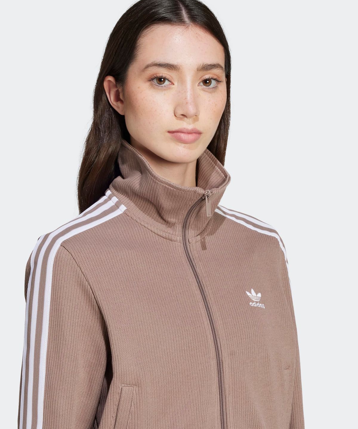 아디다스(ADIDAS) 파이어버드 니트 탑 - 트레이스브라운 / JD4604