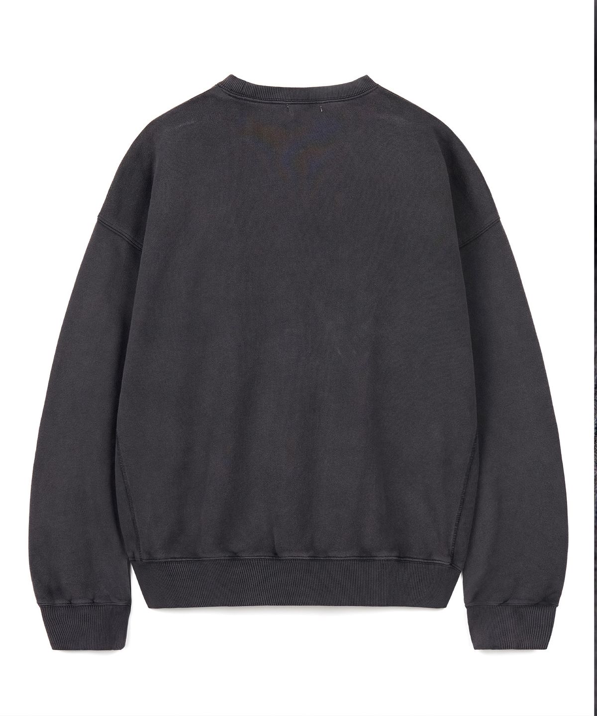 엑스컨테이너(EXCONTAINER) VTG 워시드 라운드 스웻 셔츠 (CHARCOAL)