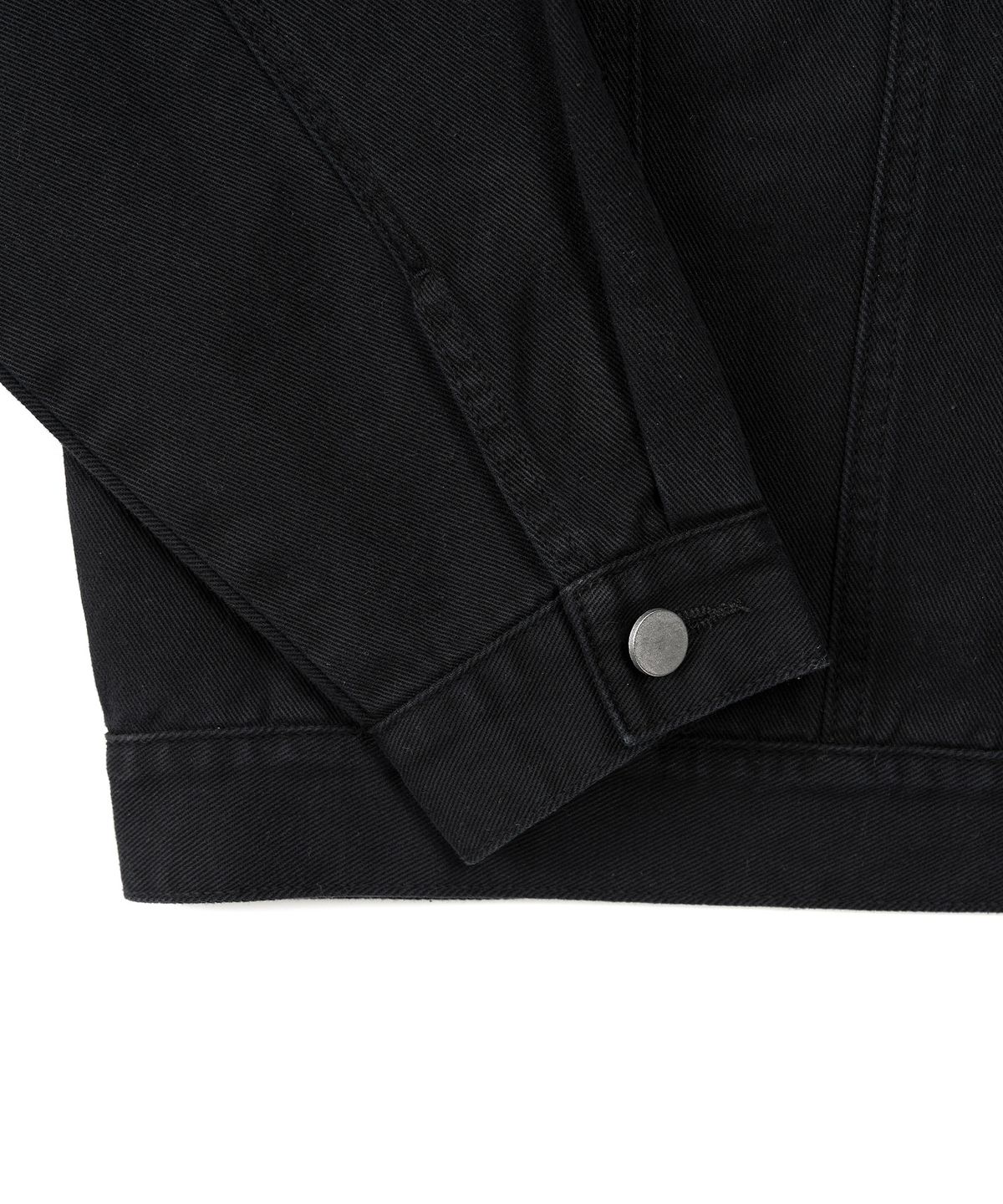 엑스컨테이너(EXCONTAINER) 워시드 코튼 트러커 자켓 (WASHED BLACK)