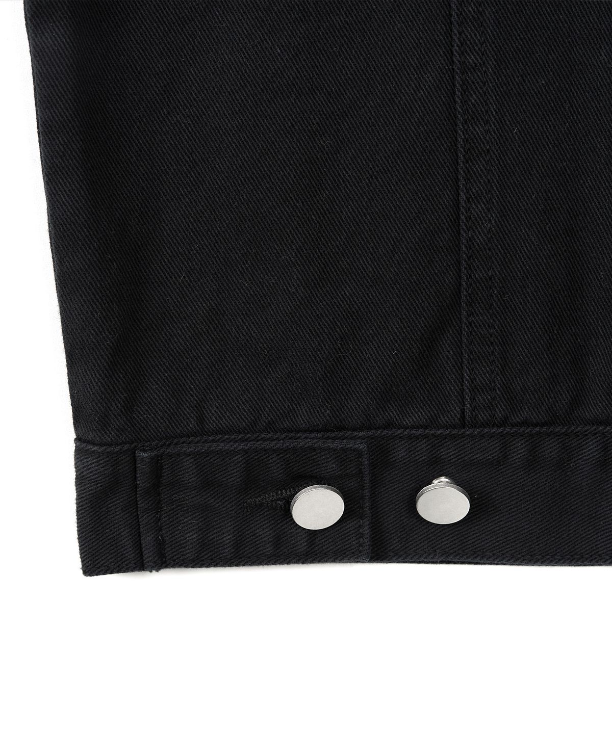엑스컨테이너(EXCONTAINER) 워시드 코튼 트러커 자켓 (WASHED BLACK)