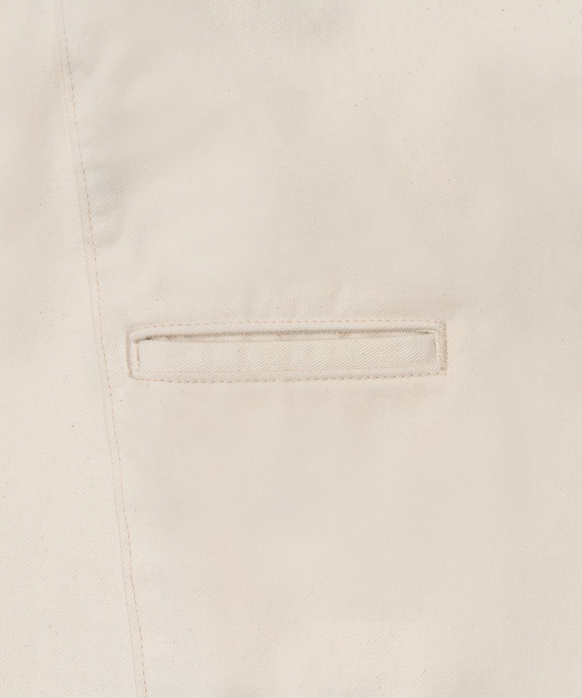 엑스컨테이너(EXCONTAINER) 백 포켓 와이드 코튼 팬츠 (CREAM)