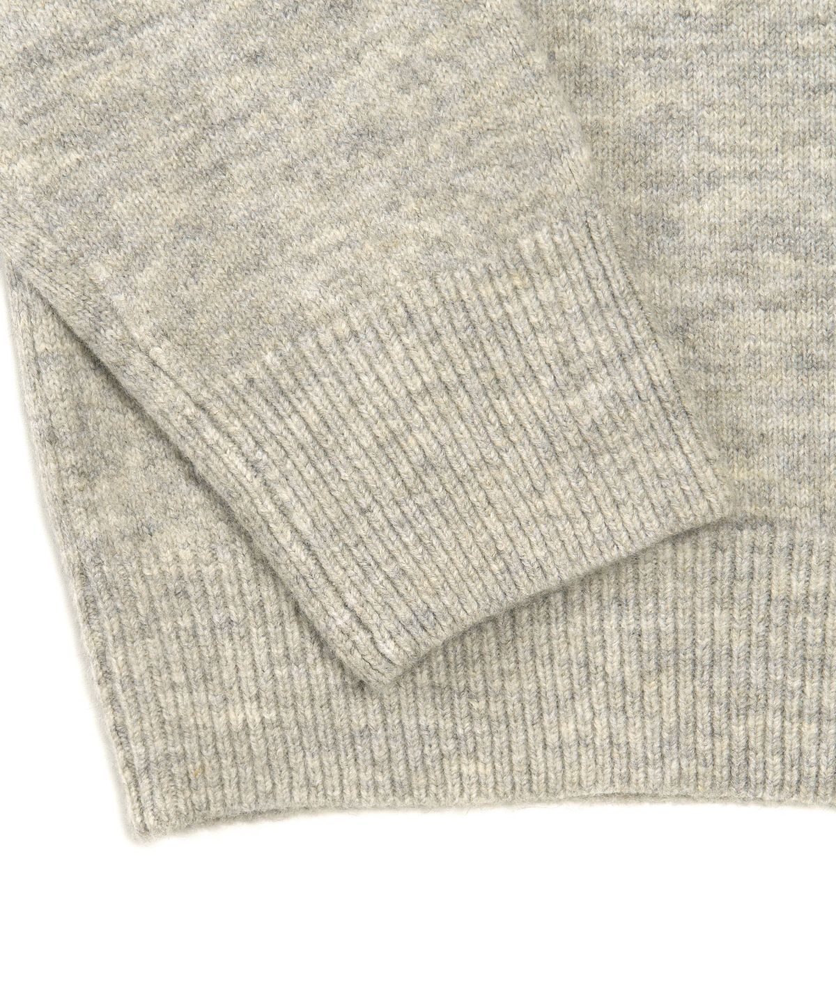 엑스컨테이너(EXCONTAINER) 미니멀 버튼 라운드넥 크롭 가디건 (GREY)