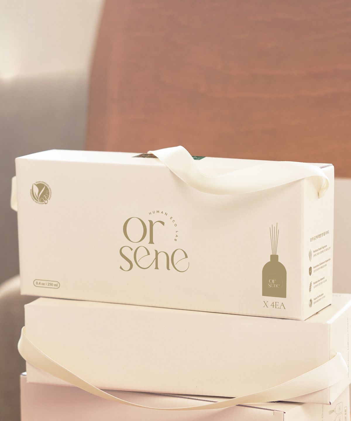 올센느(ORSENE) 니치 향수 비건 디퓨저 4pack 선물세트 방향제 (2가지 향 선택)