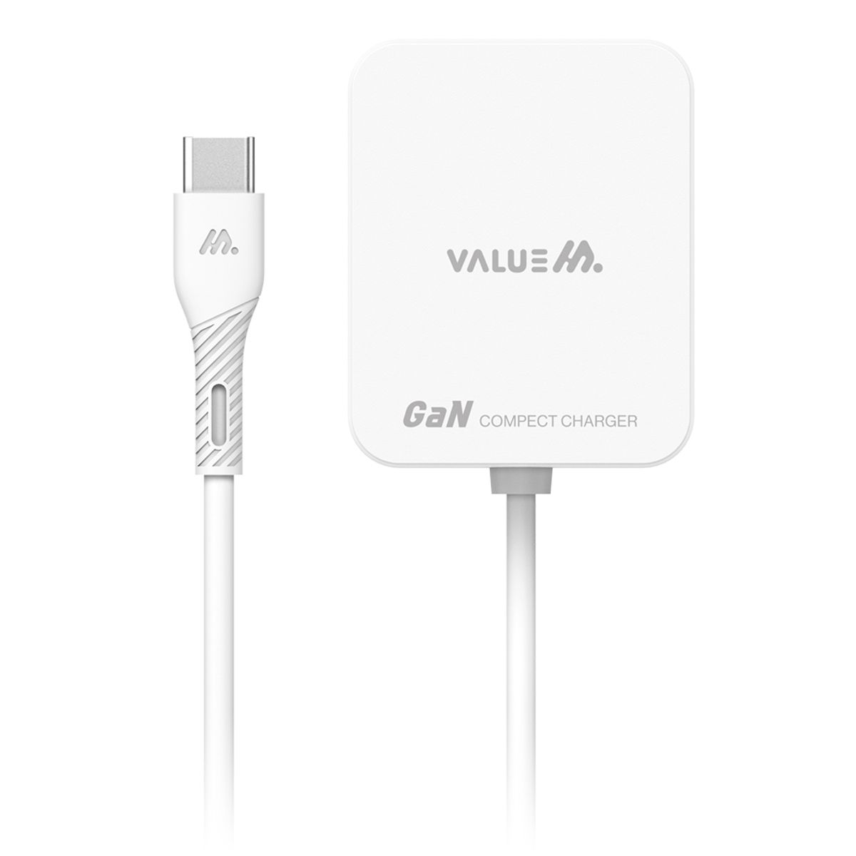 밸류엠(VALUEM) PD 20W PPS 초고속 C타입 케이블 일체형 미니 스퀘어 충전기