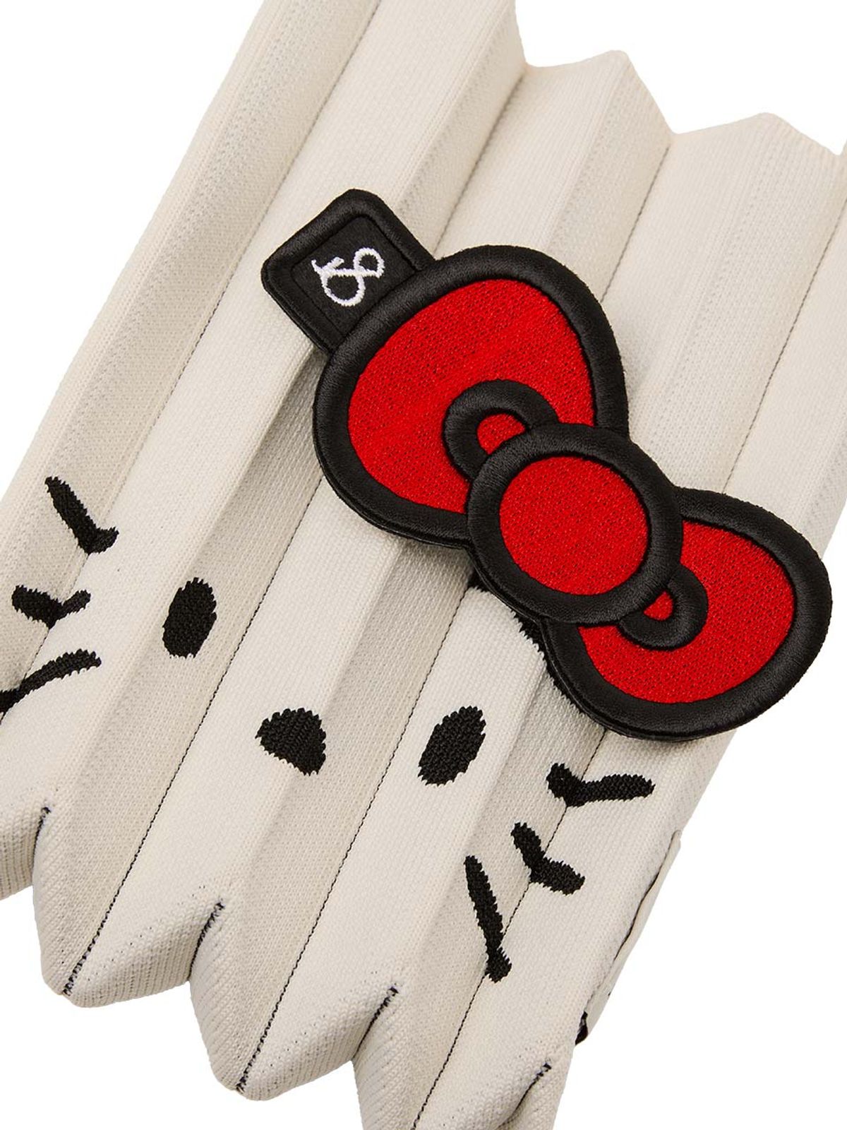 조셉앤스테이시(JOSEPH&STACEY) Lucky Hello Kitty Ribbon Embroidery Wappen Red