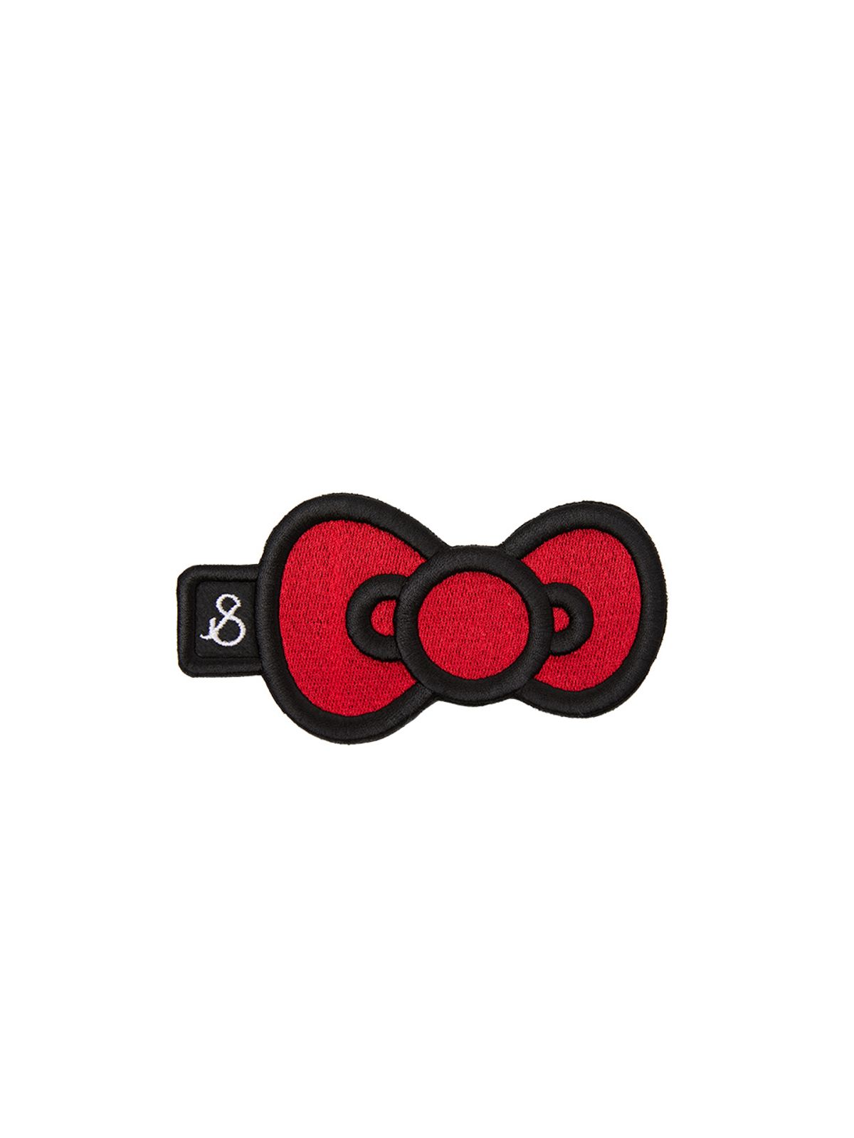 조셉앤스테이시(JOSEPH&STACEY) Lucky Hello Kitty Ribbon Embroidery Wappen Red