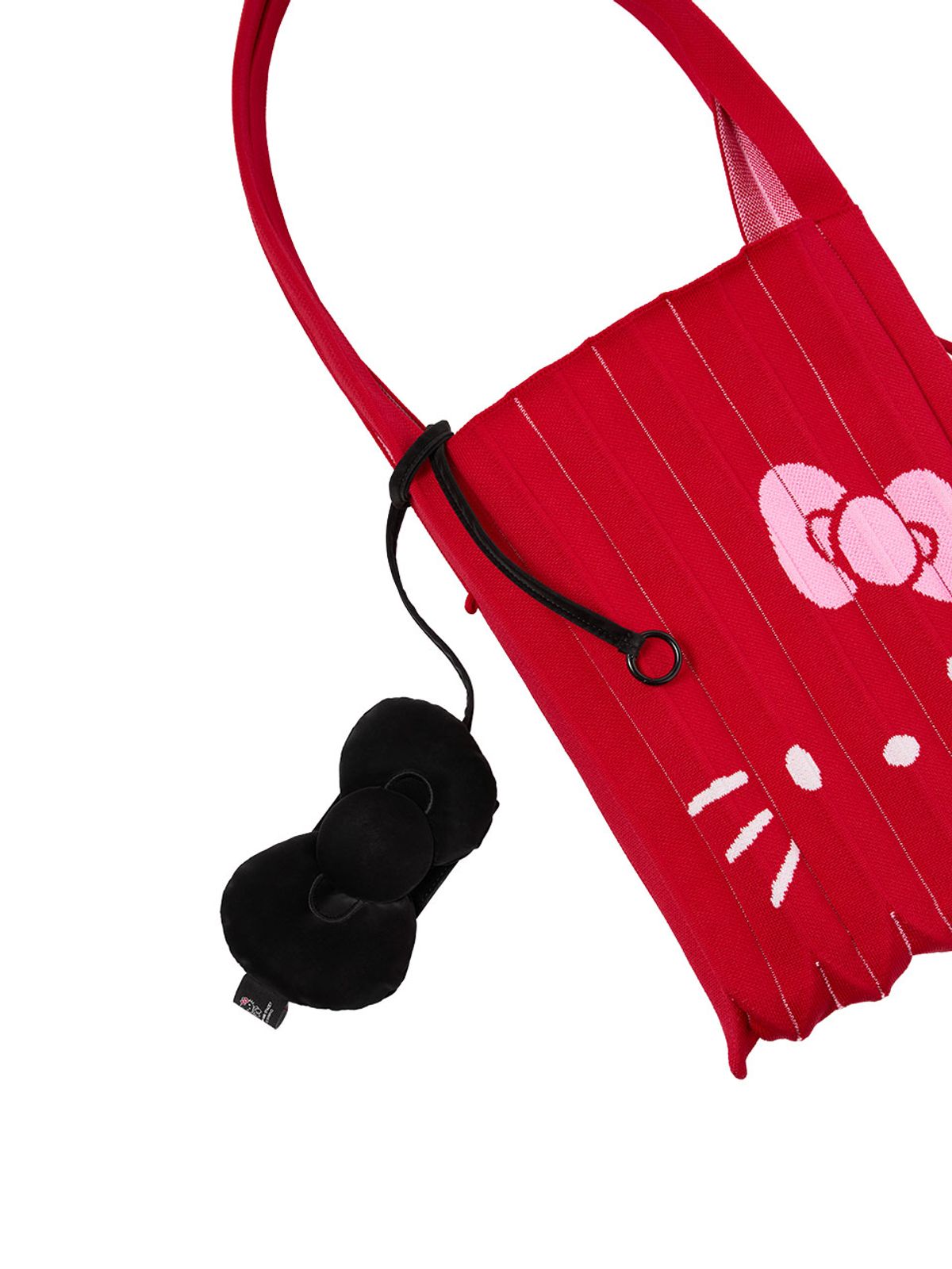 조셉앤스테이시(JOSEPH&STACEY) Haze Bagcharm Hello Kitty Ribbon Black