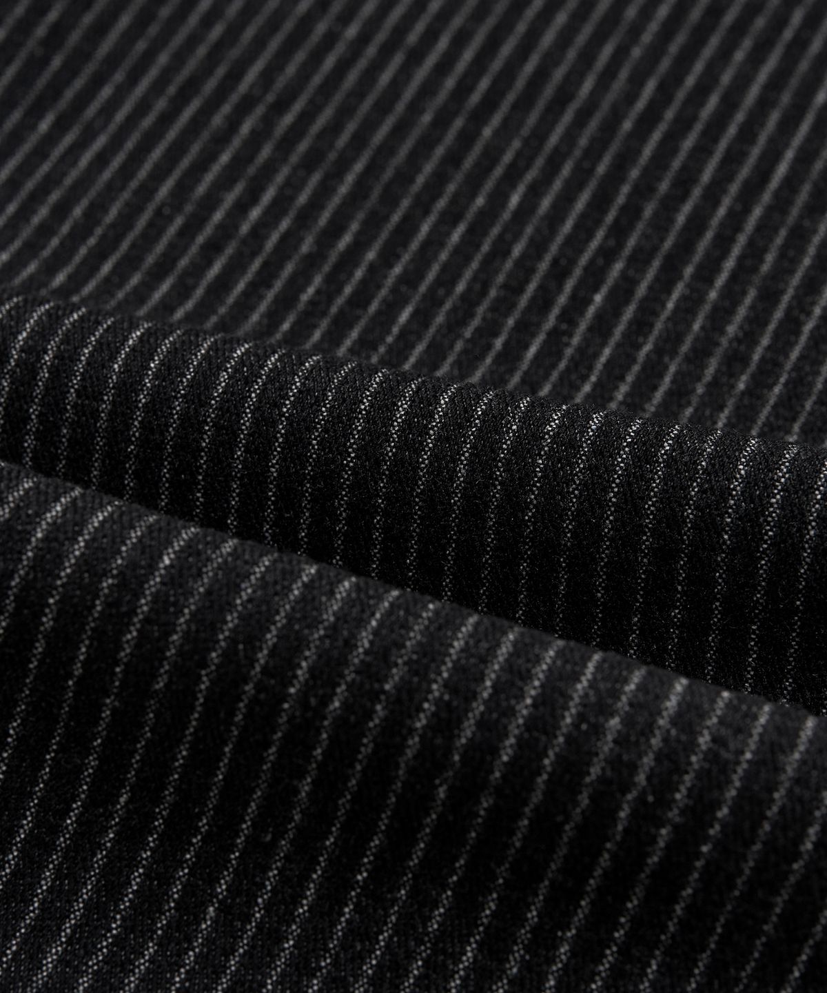 엑스컨테이너(EXCONTAINER) 핀 스트라이프 와이드 데님 팬츠 (BLACK)