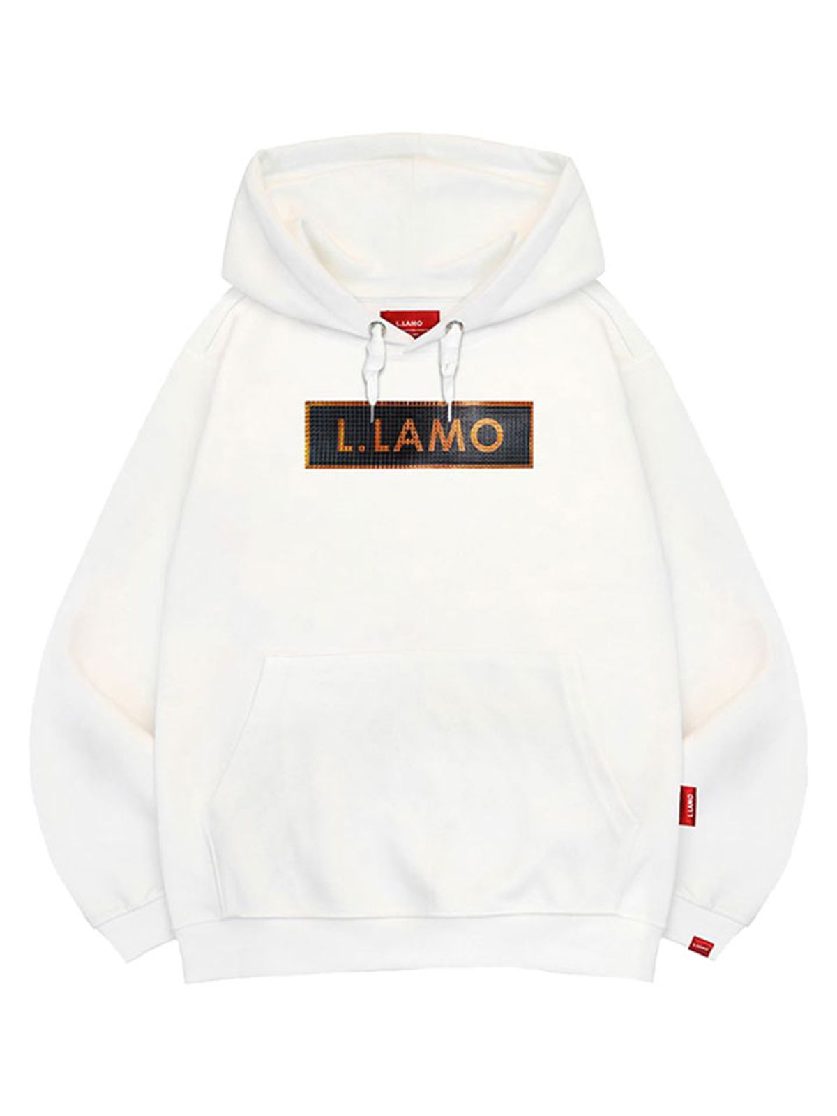 엘라모(LLAMO) 엠보큐브라모 후드티 남녀공용 빅사이즈 M~4XL