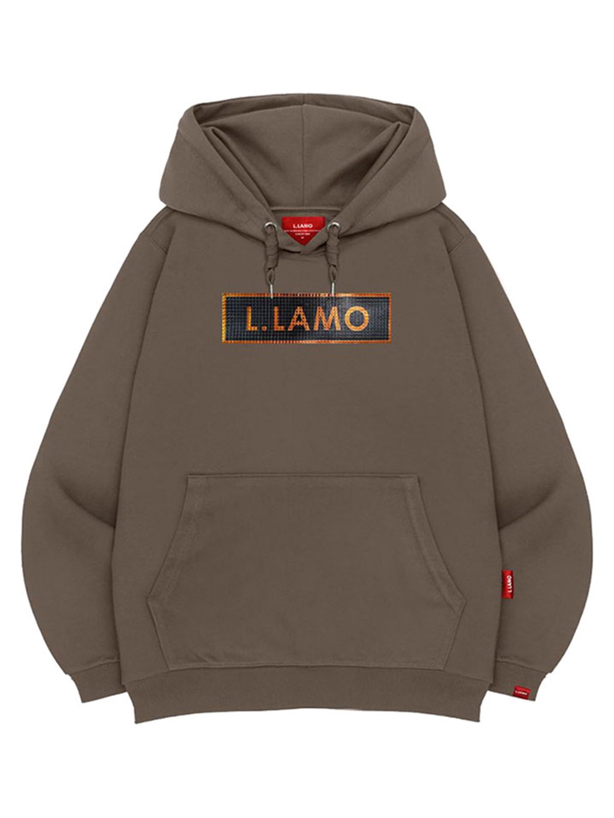 엘라모(LLAMO) 엠보큐브라모 후드티 남녀공용 빅사이즈 M~4XL