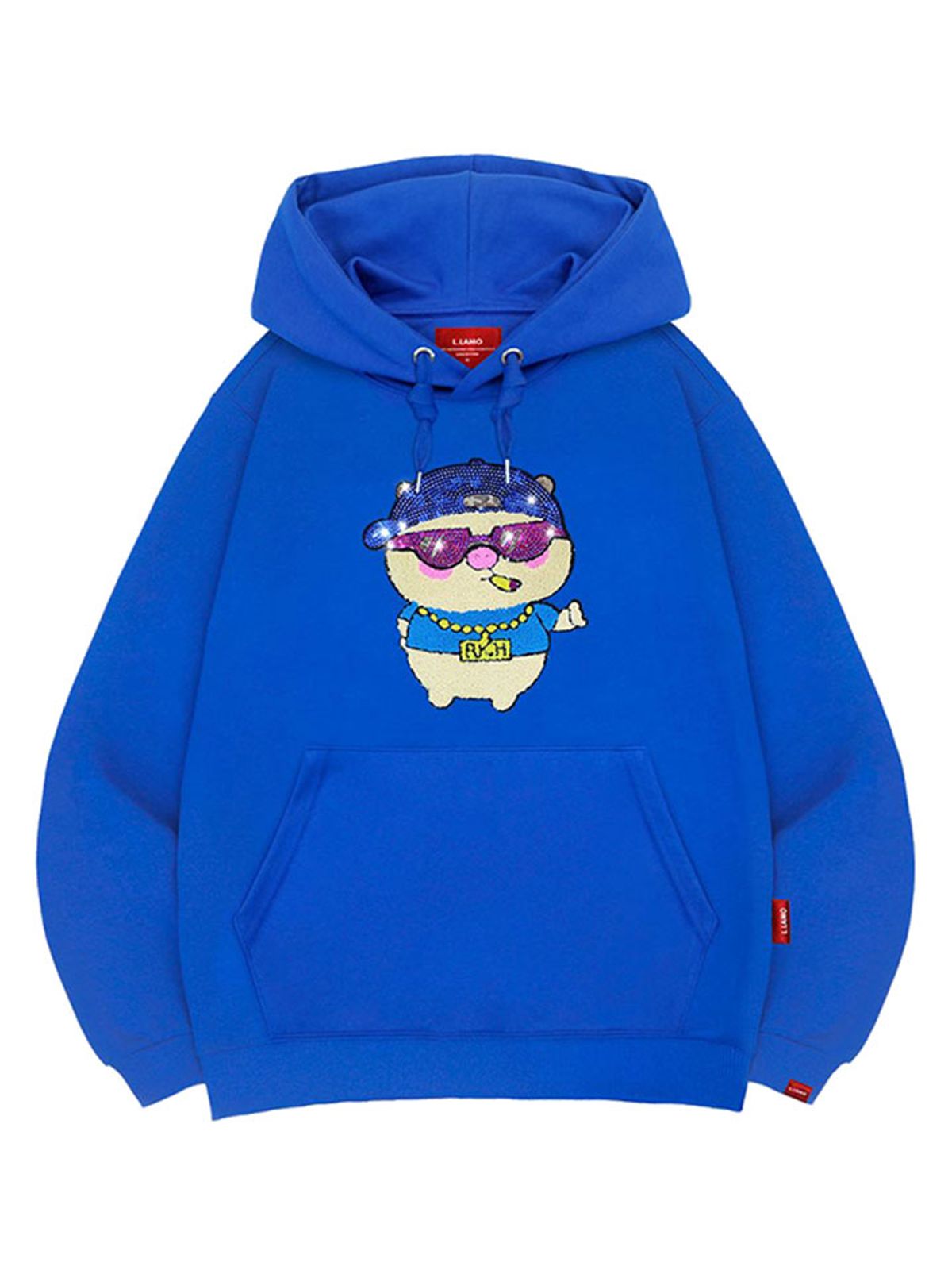 엘라모(LLAMO) 부클피그 후드티 남녀공용 빅사이즈 M~4XL