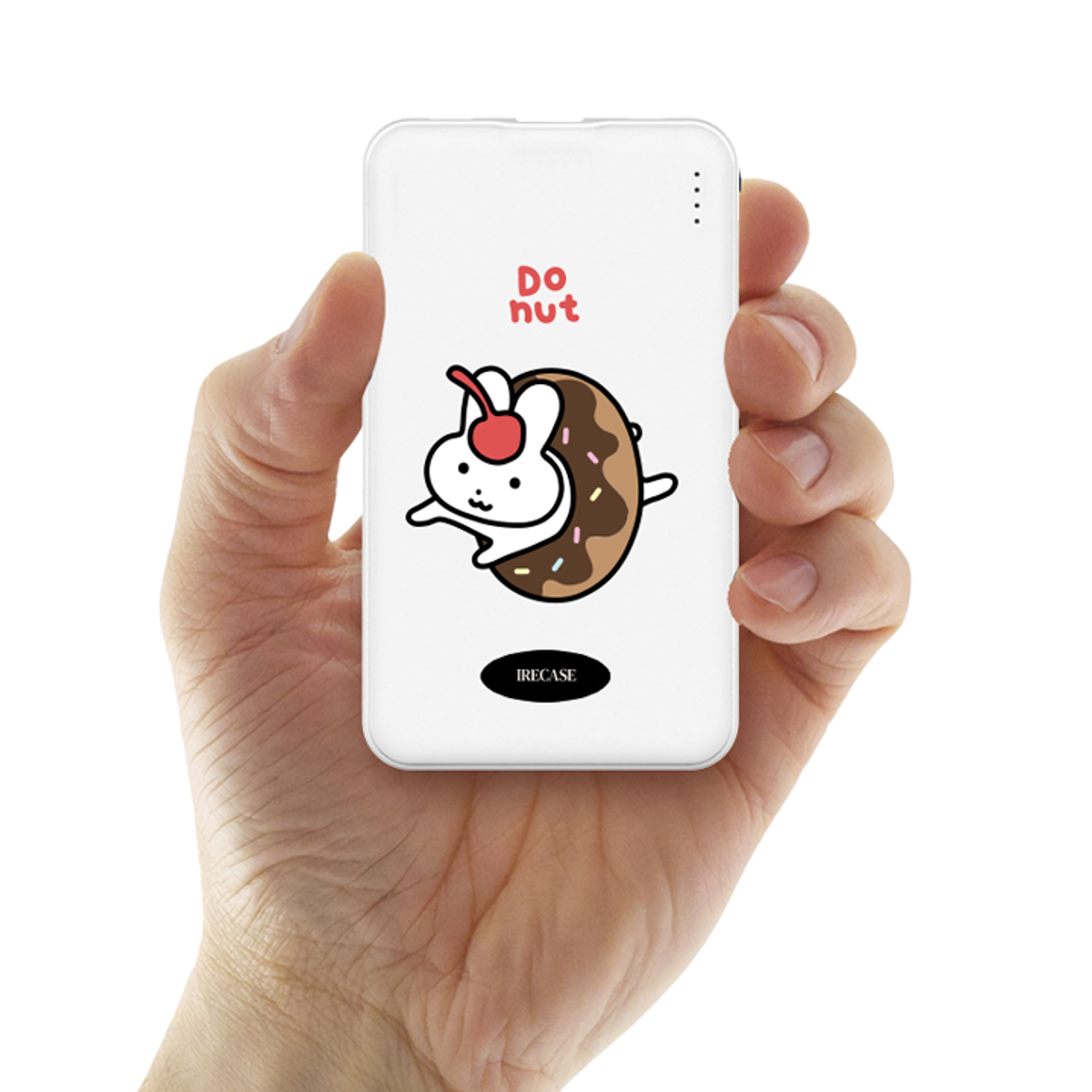 이레케이스앤굿즈(IRECASEGOODS) 보조배터리 슬림핏  5000mah  (8핀 젠더+C타입 젠더)