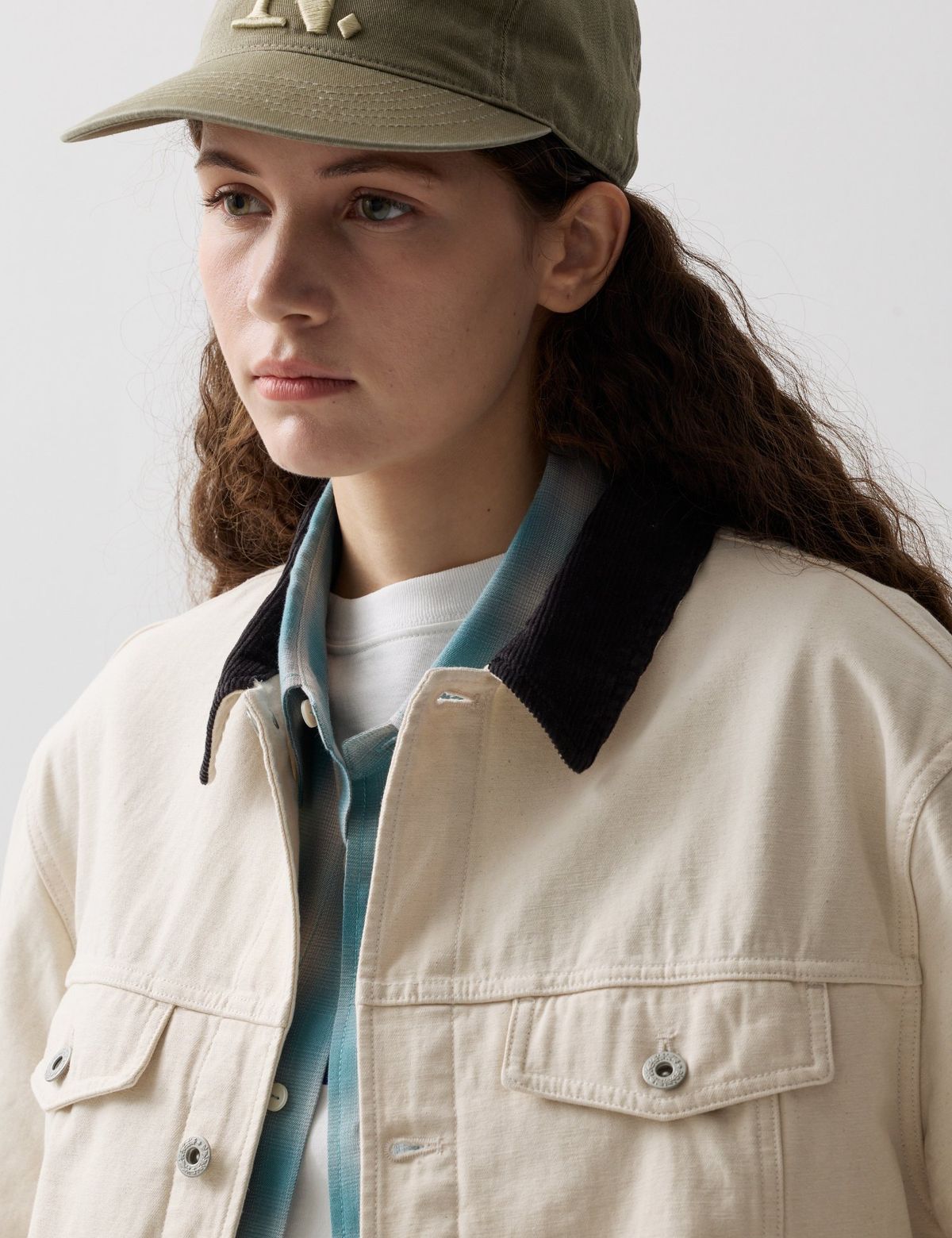 네이머클로딩(NAMERCLOTHING) BASIS TRUCKER JACKET ECRU