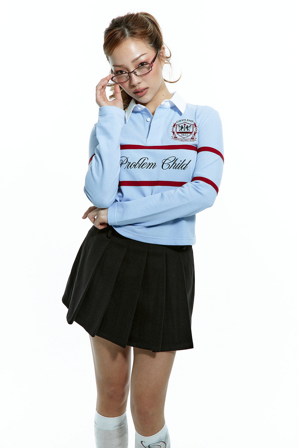 오프라인(OFFLINE) PROBLEM CHILD PK TOP (SKY BLUE)