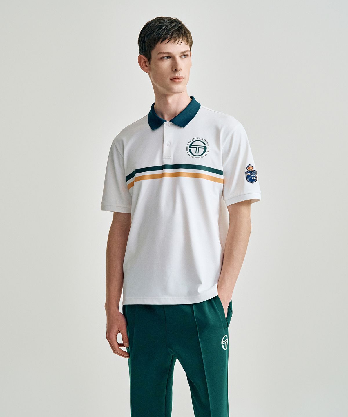 세르지오 타키니(SERGIO TACCHINI) M MC 콘티넨탈 스태프 폴로 (White)