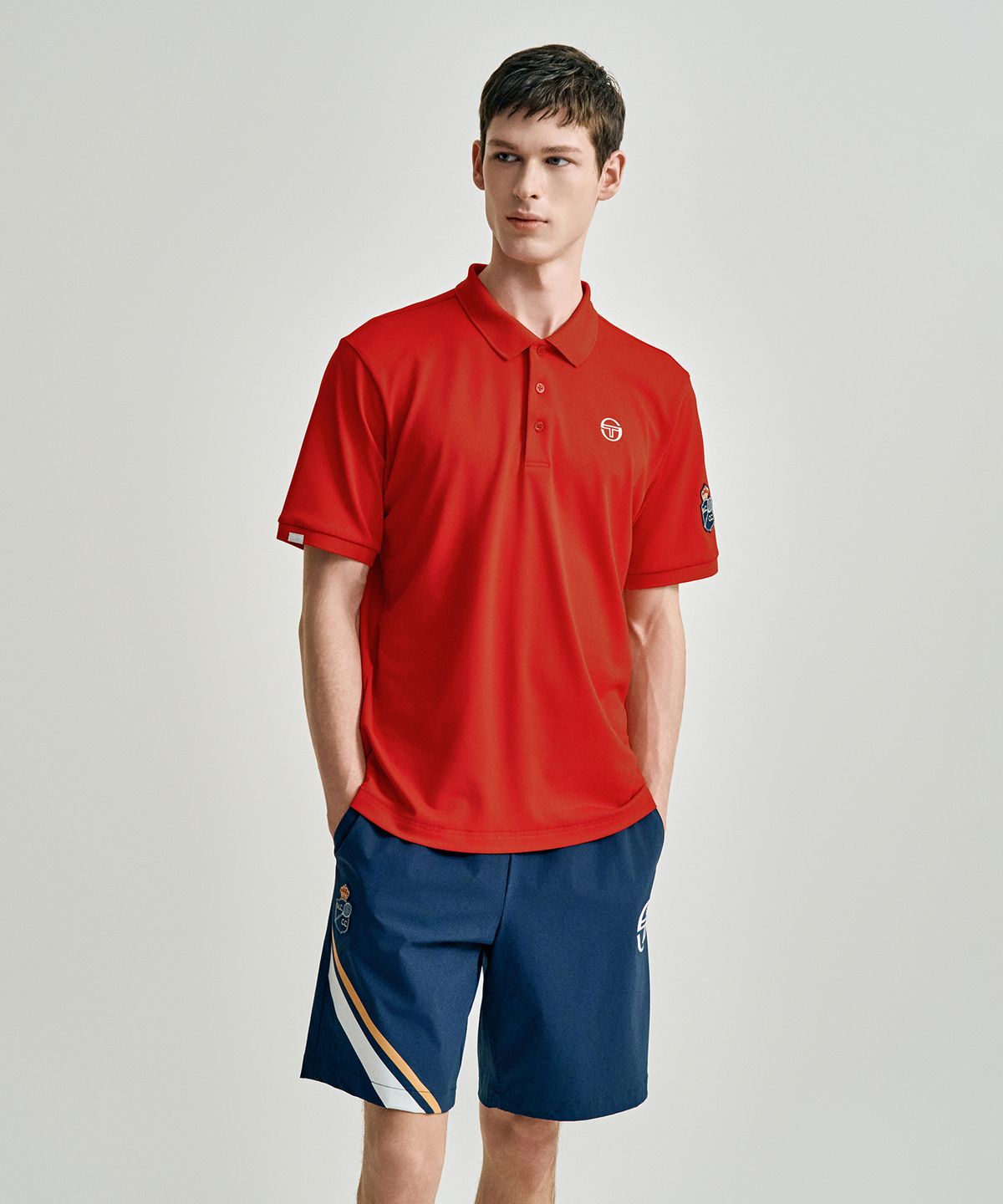 세르지오 타키니(SERGIO TACCHINI) M MC 더블 MCH 폴로 (Red)