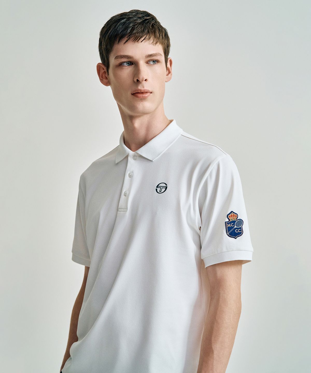 세르지오 타키니(SERGIO TACCHINI) M MC 더블 MCH 폴로 (White)
