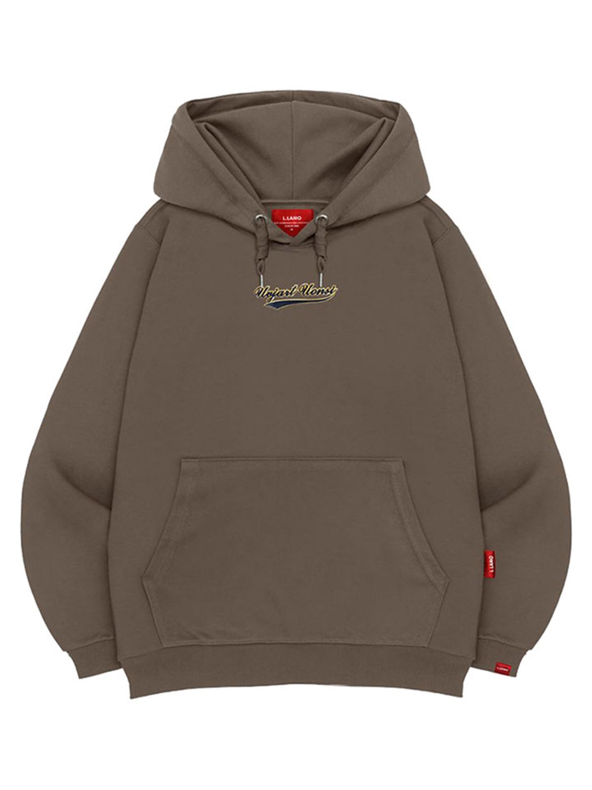 엘라모(LLAMO) 골드베이스 후드티 남녀공용 빅사이즈 M~4XL