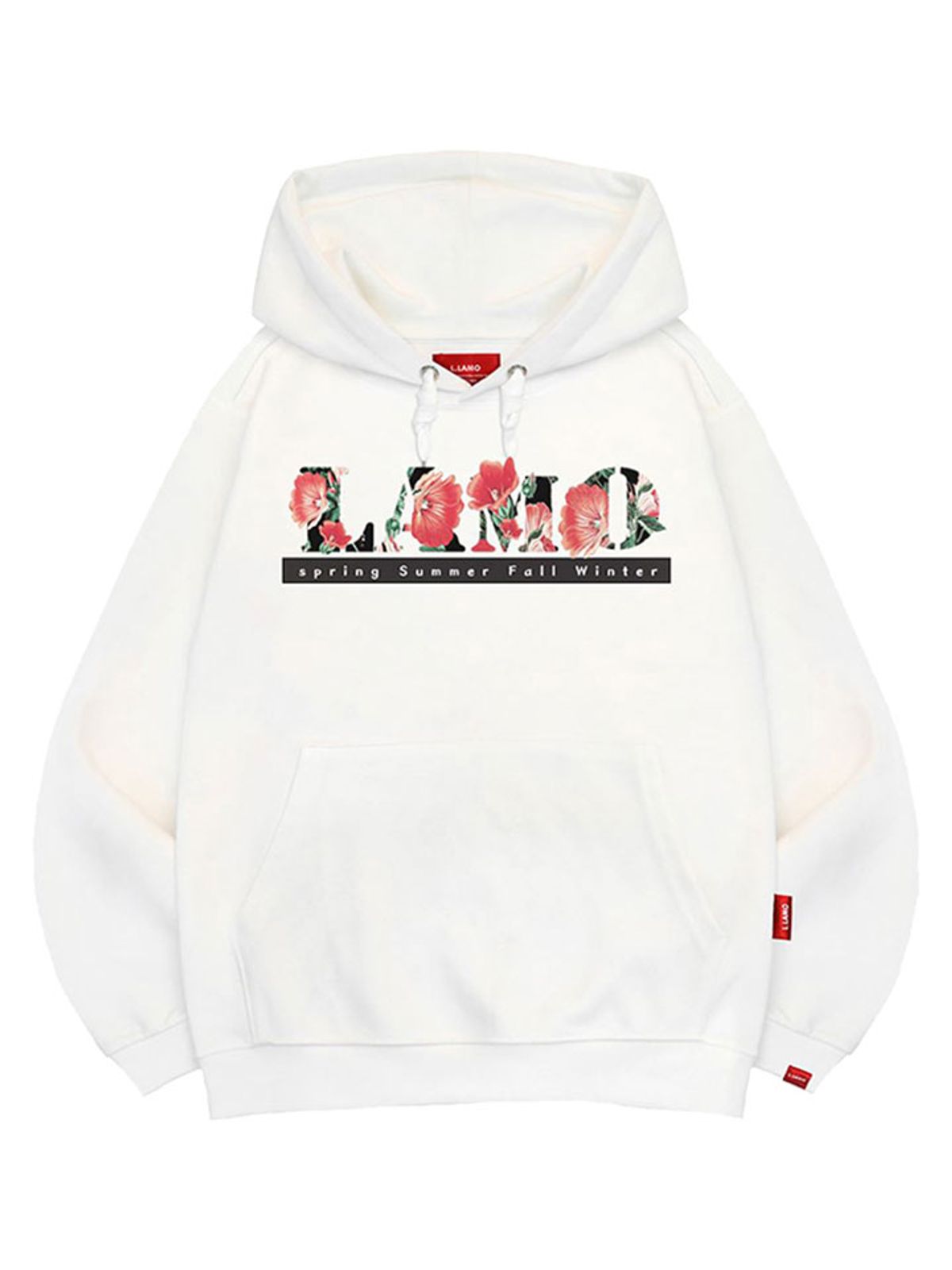 엘라모(LLAMO) 플라워라모 후드티 남녀공용 빅사이즈 M~4XL