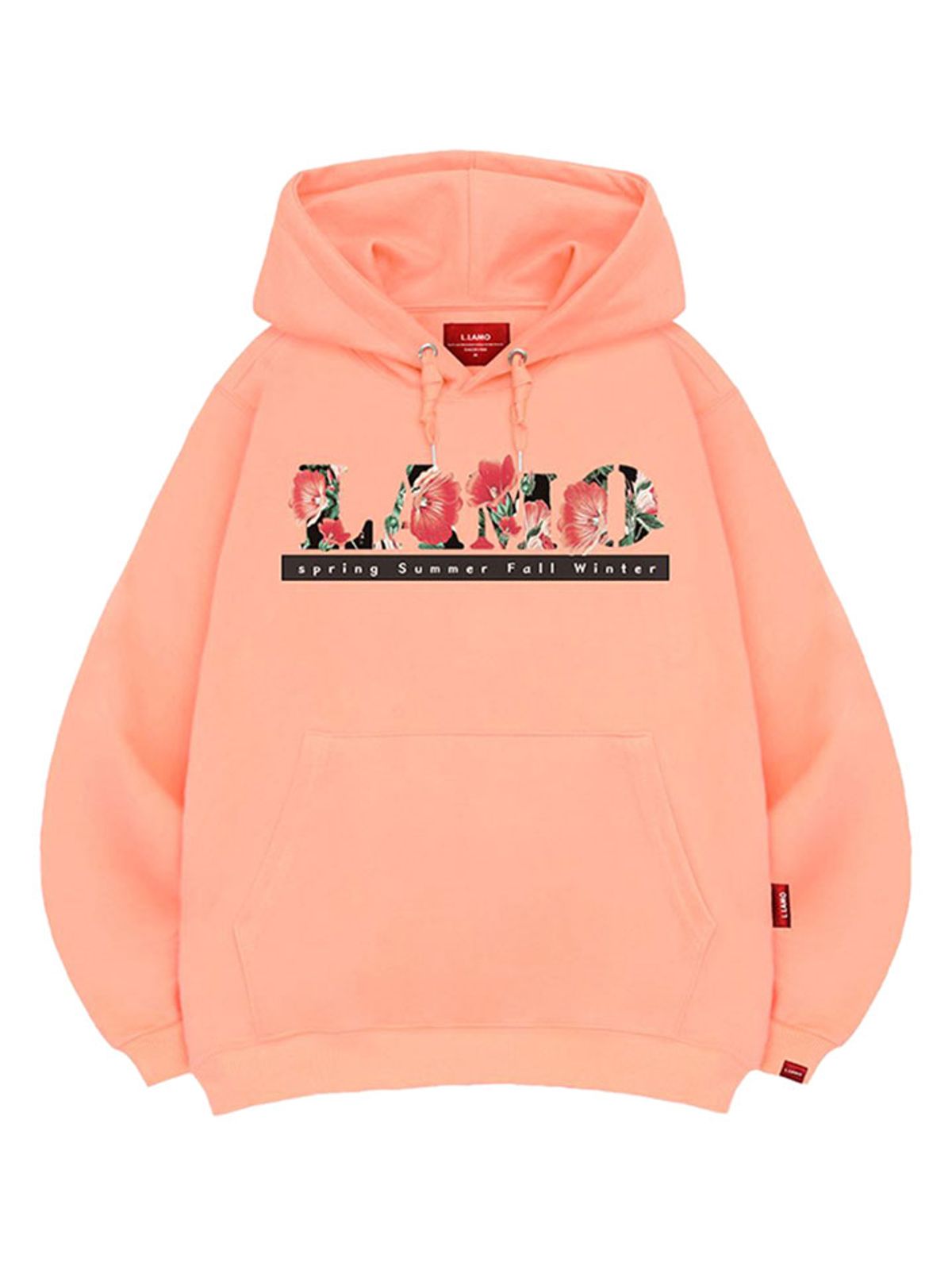 엘라모(LLAMO) 플라워라모 후드티 남녀공용 빅사이즈 M~4XL