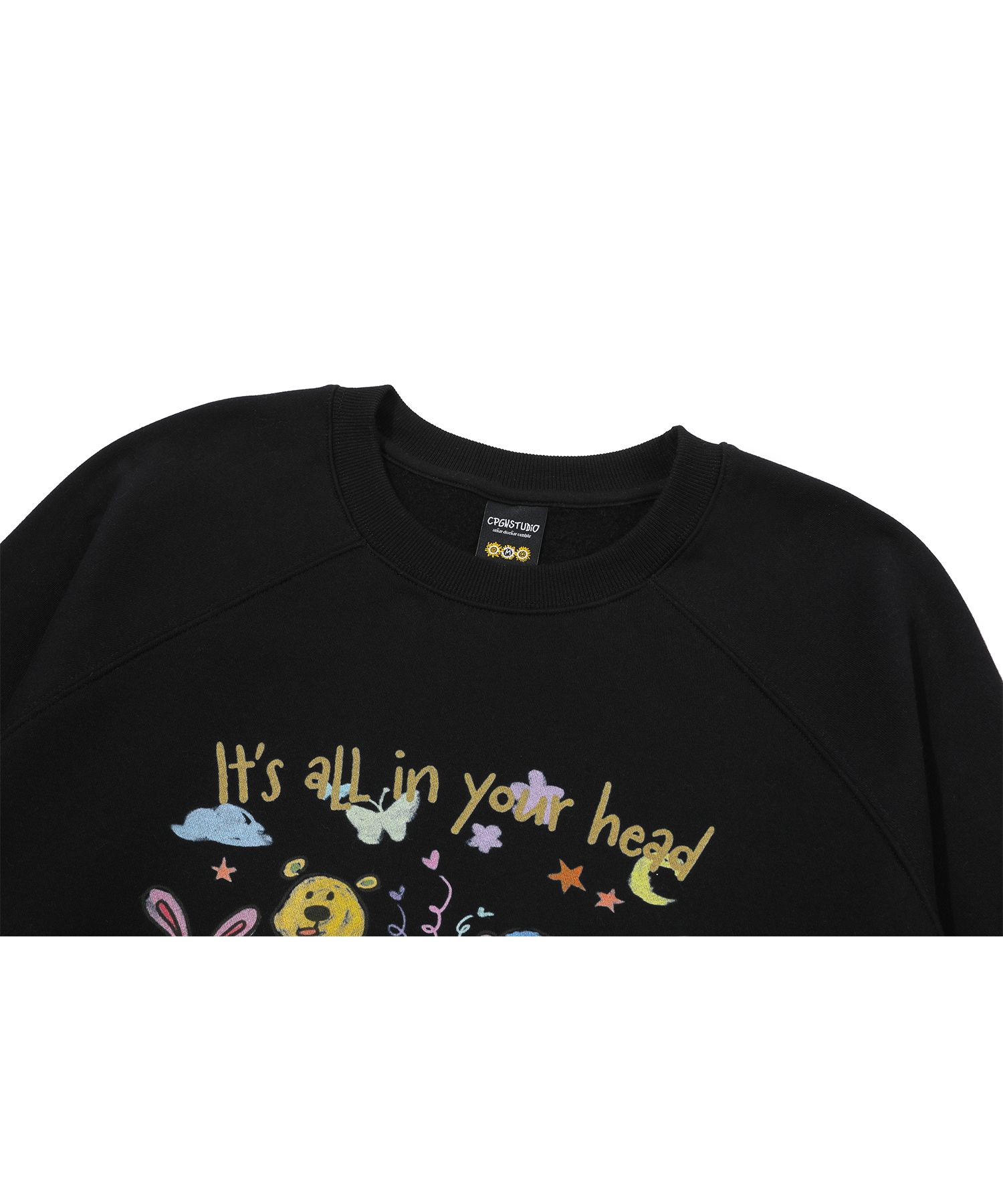 【CPGN STUDIO】25SS★ Buddy Friends Raglan Sweatshirt MUSINSA | CPGN STUDIO Friends Raglan Sweatshirt Black