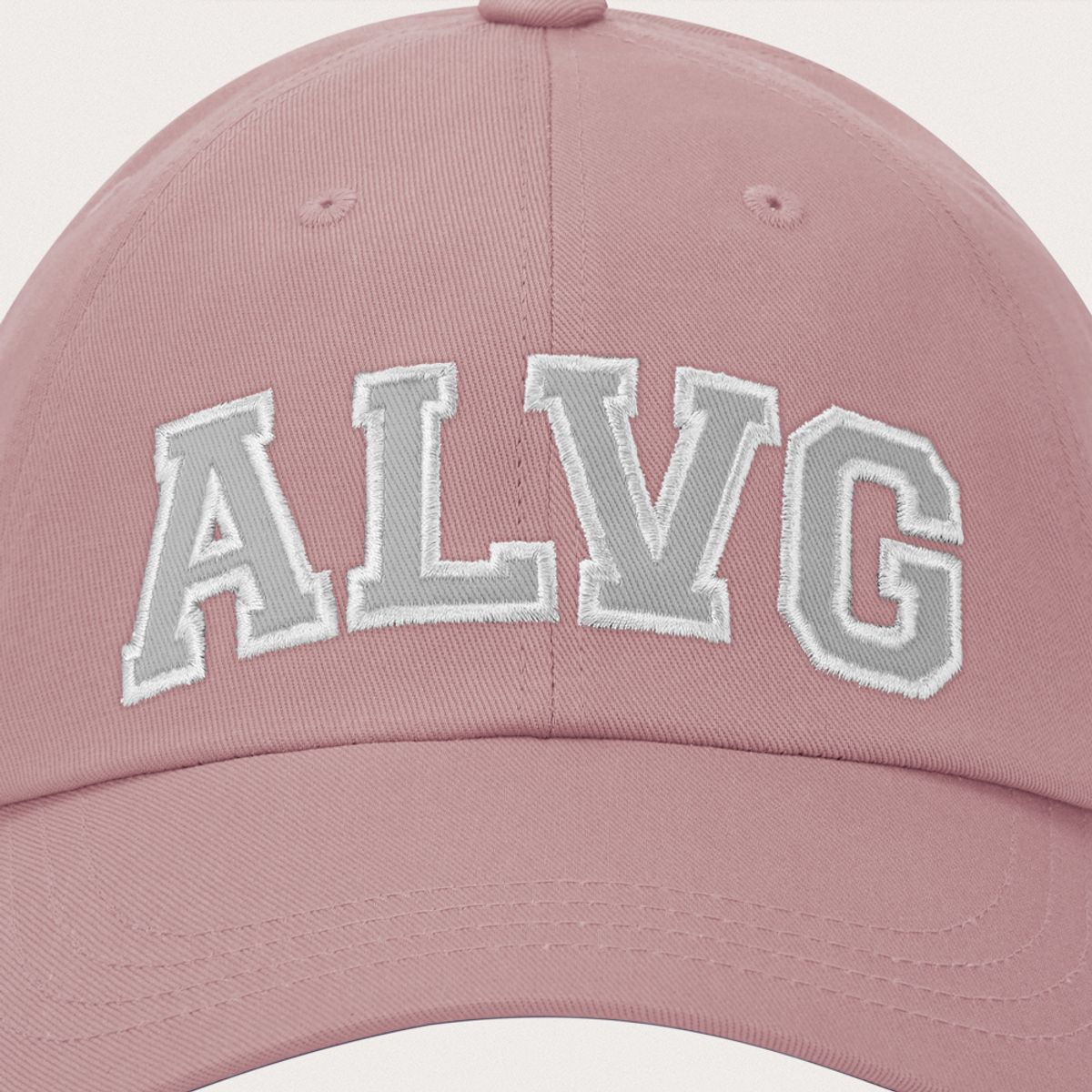 아라바그(ALAVAGUE) ALVG 아플리케 캡 - 애쉬 핑크
