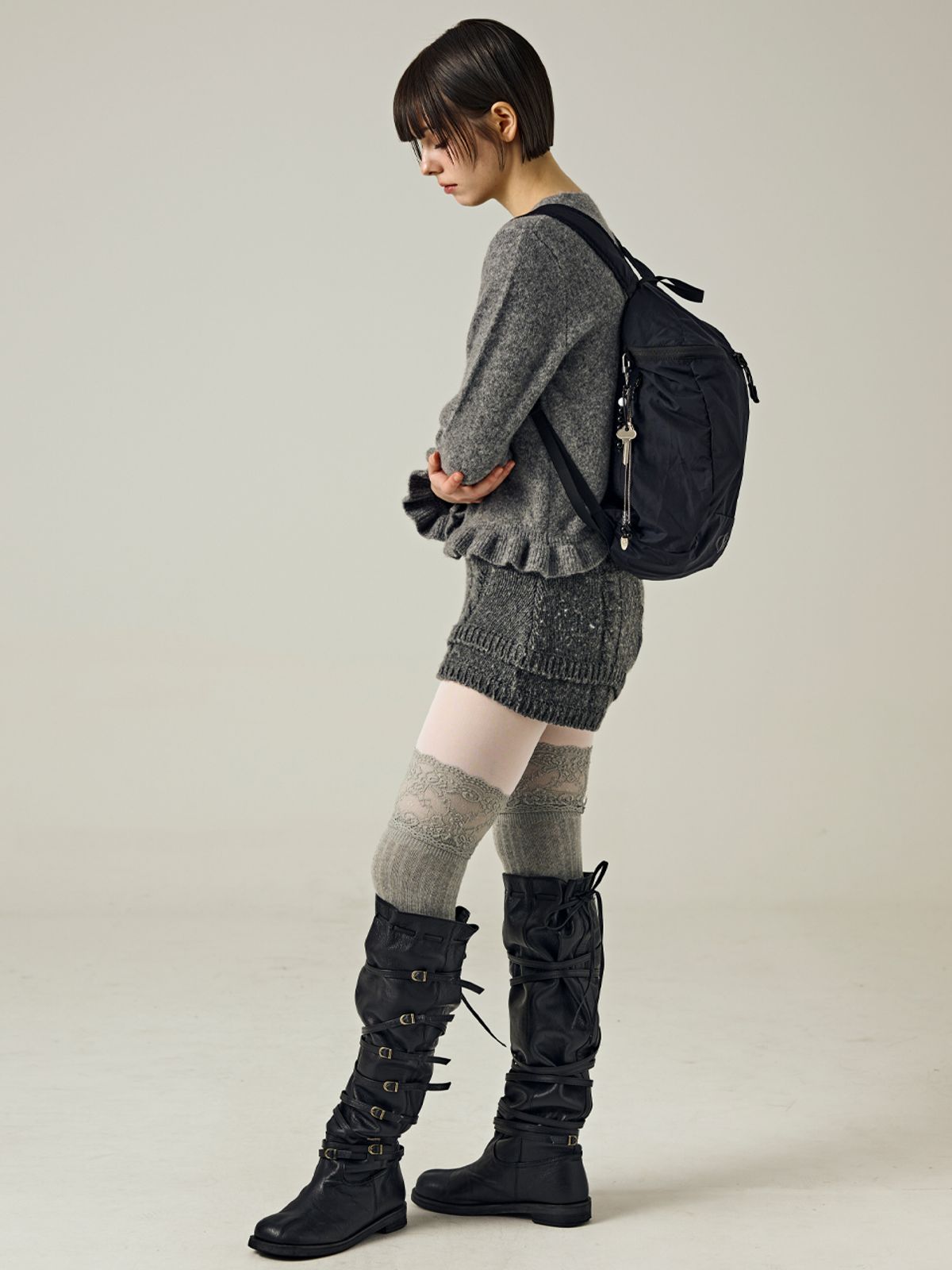 샐볼(SALBOL) 500 Lip Light Backpack [BLACK]