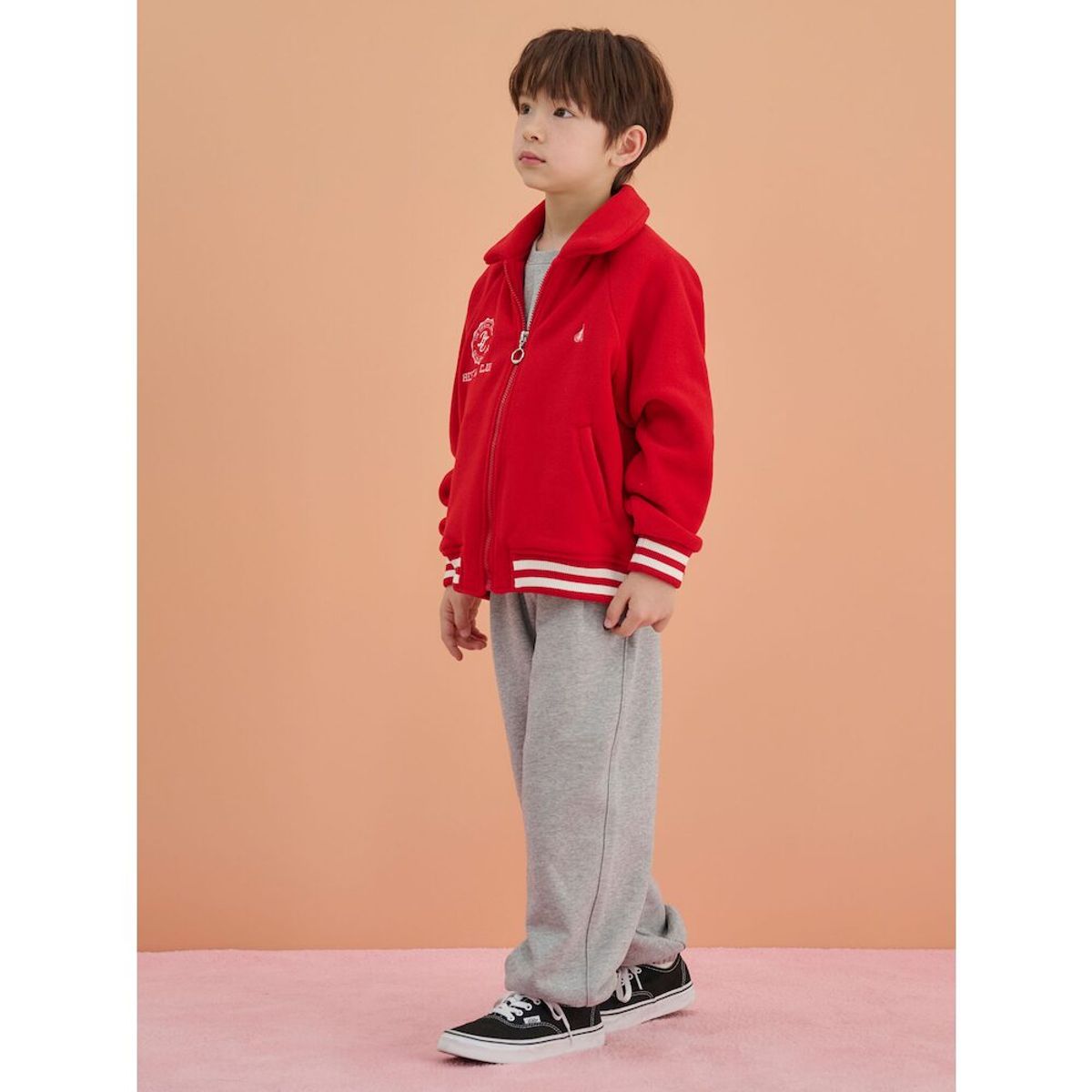 빈폴 키즈(BEANPOLE KIDS) 여아 플리스 칼라 야구점퍼  레드 (BI5141G016) (BI5141G016) (BI5141G016)