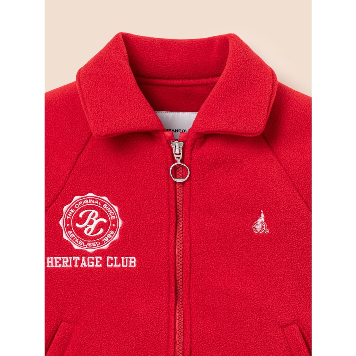 빈폴 키즈(BEANPOLE KIDS) 여아 플리스 칼라 야구점퍼  레드 (BI5141G016) (BI5141G016) (BI5141G016)