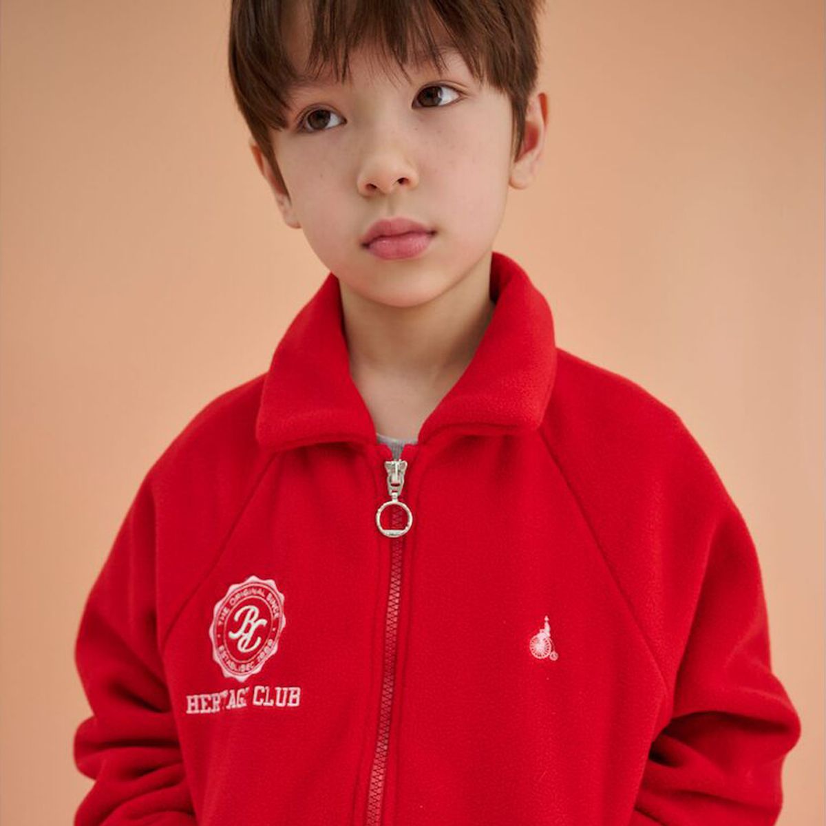 빈폴 키즈(BEANPOLE KIDS) 여아 플리스 칼라 야구점퍼  레드 (BI5141G016) (BI5141G016) (BI5141G016)