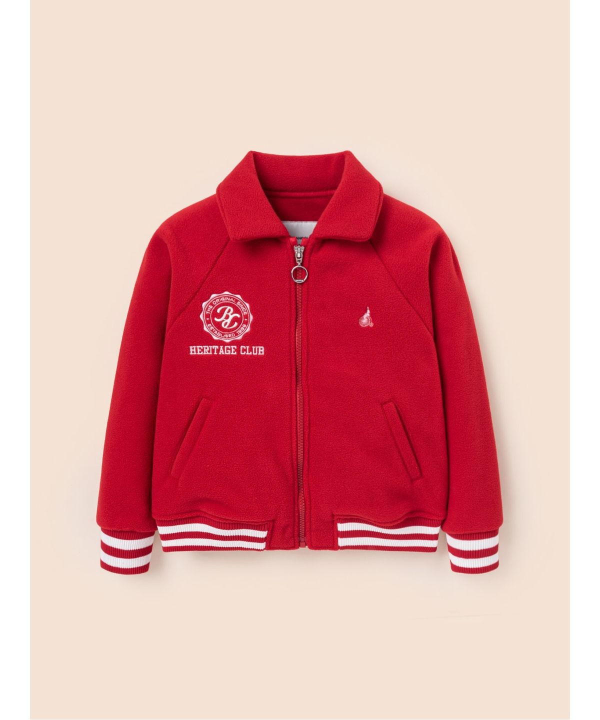 빈폴 키즈(BEANPOLE KIDS) 여아 플리스 칼라 야구점퍼  레드 (BI5141G016) (BI5141G016) (BI5141G016)