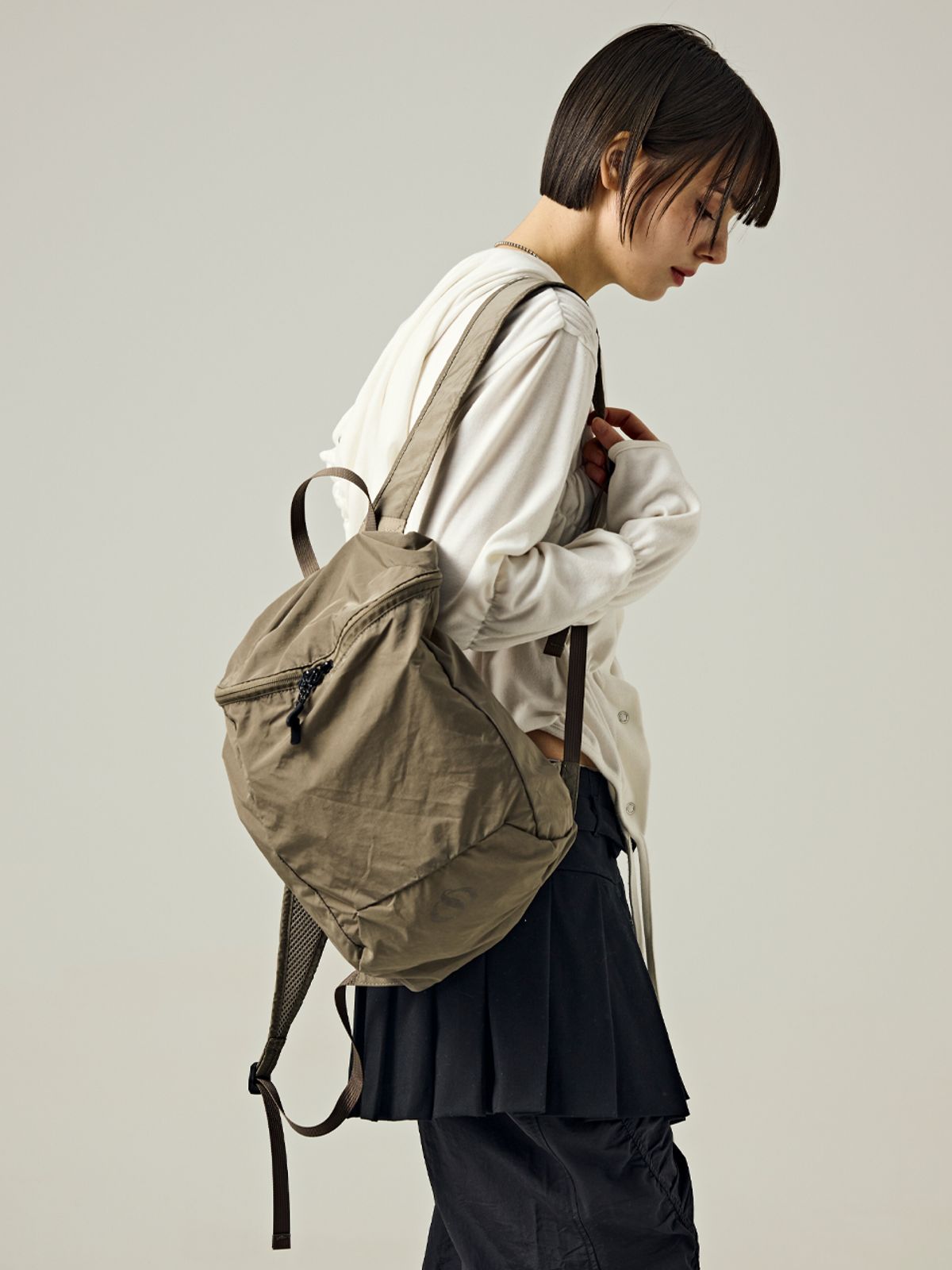샐볼(SALBOL) 500 Lip Light  Backpack [BROWN]