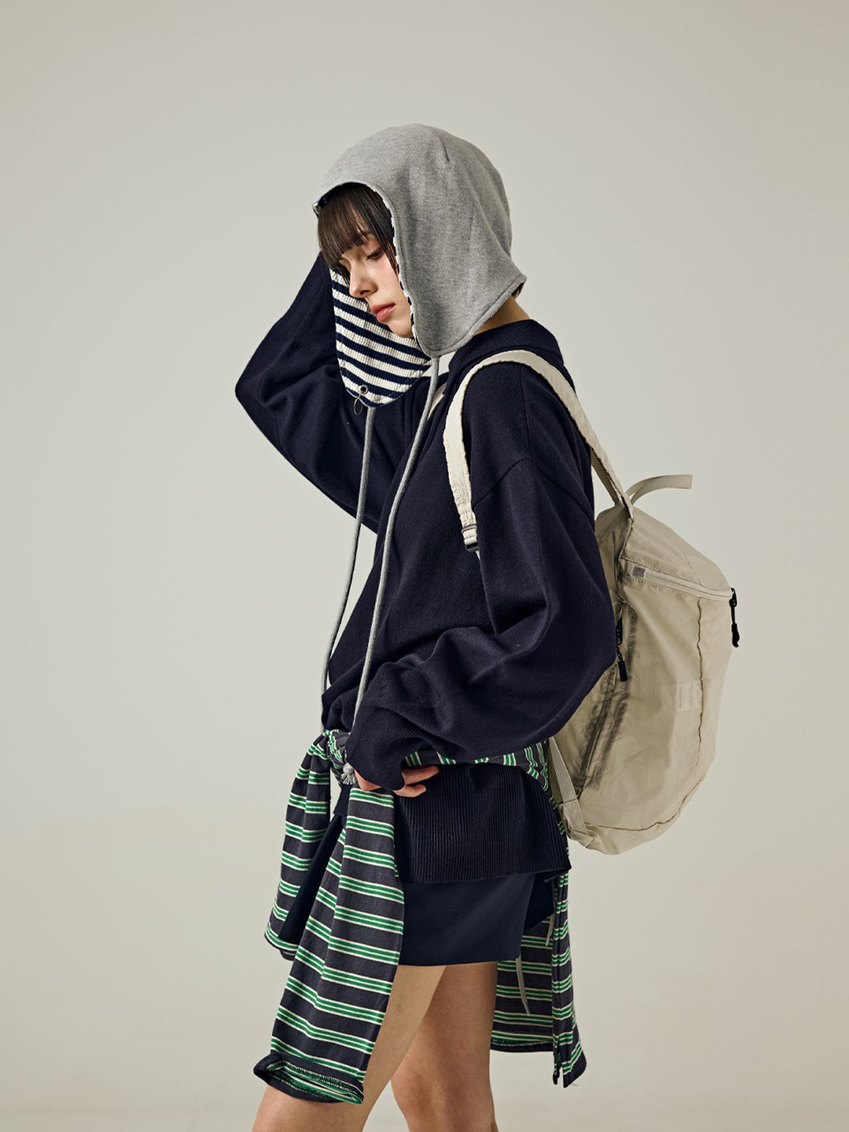 샐볼(SALBOL) 500 Lip Light Backpack [BEIGE]