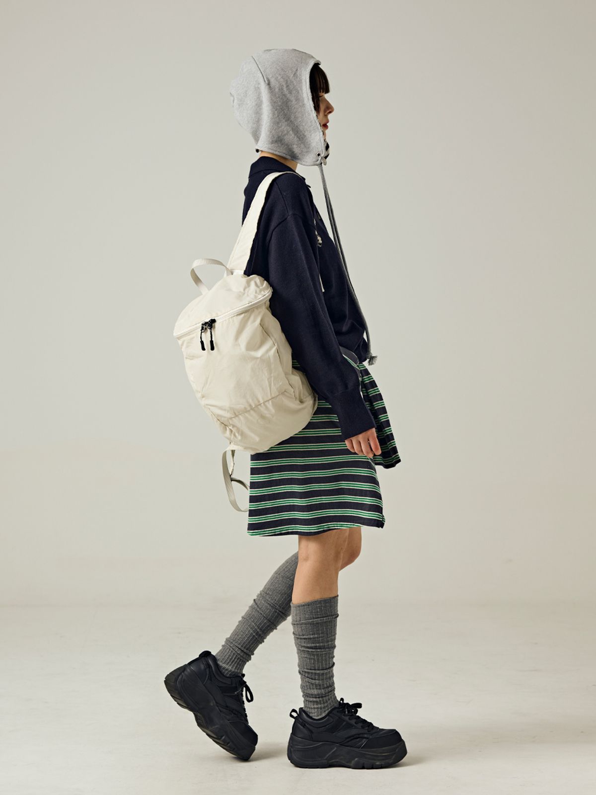 샐볼(SALBOL) 500 Lip Light Backpack [BEIGE]
