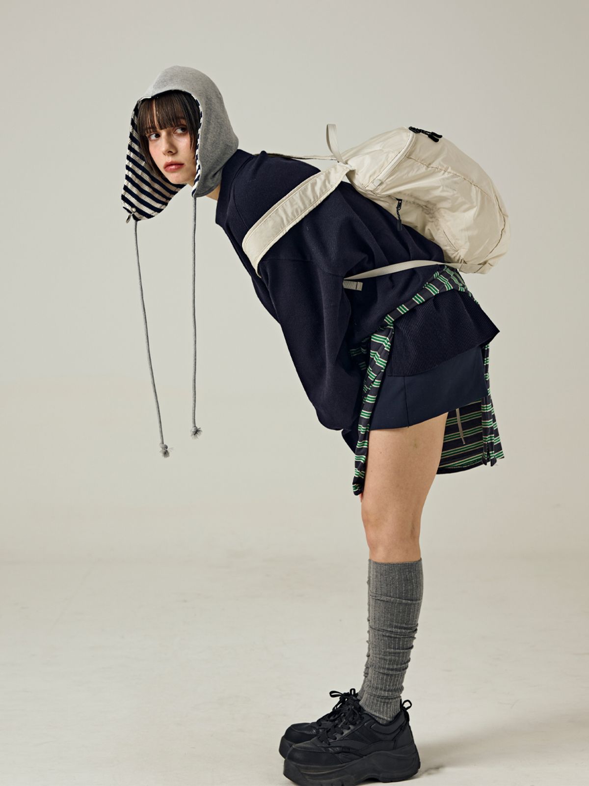 샐볼(SALBOL) 500 Lip Light Backpack [BEIGE]
