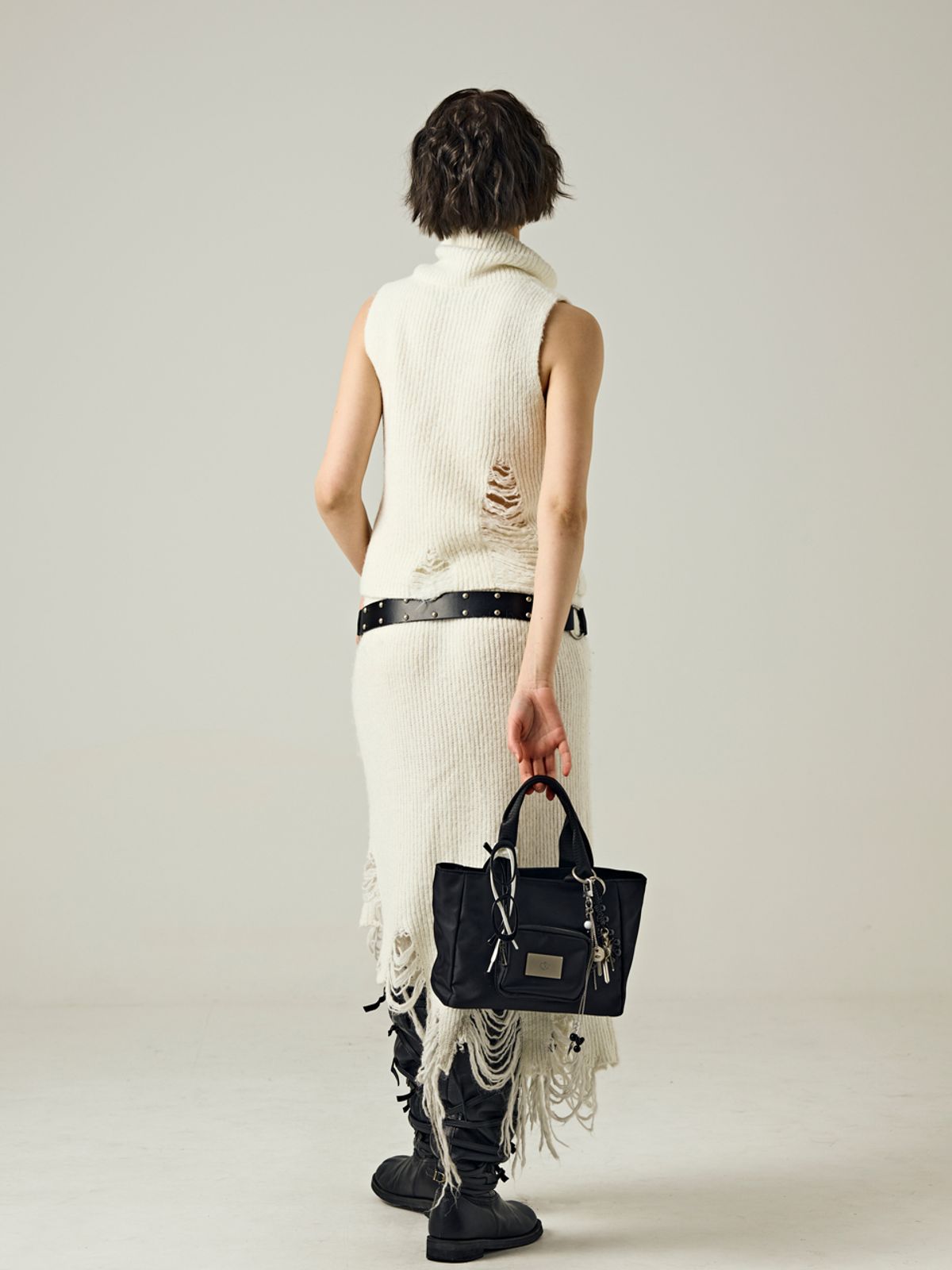 샐볼(SALBOL) SYMBOL NYLON TOTE BAG [BLACK]