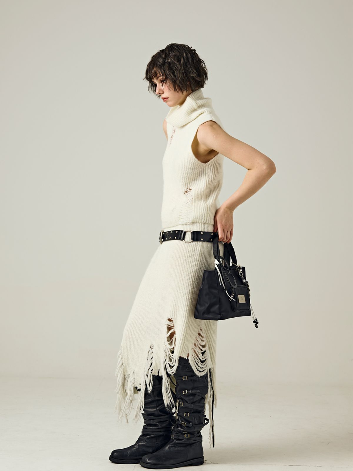 샐볼(SALBOL) SYMBOL NYLON TOTE BAG [BLACK]