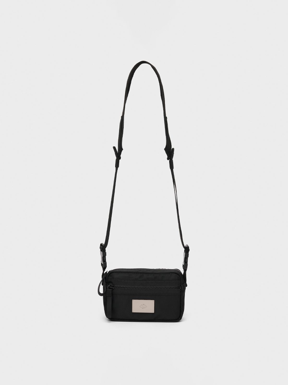 샐볼(SALBOL) SYMBOL NYLON SHAKOSH CROSS BAG [BLACK]