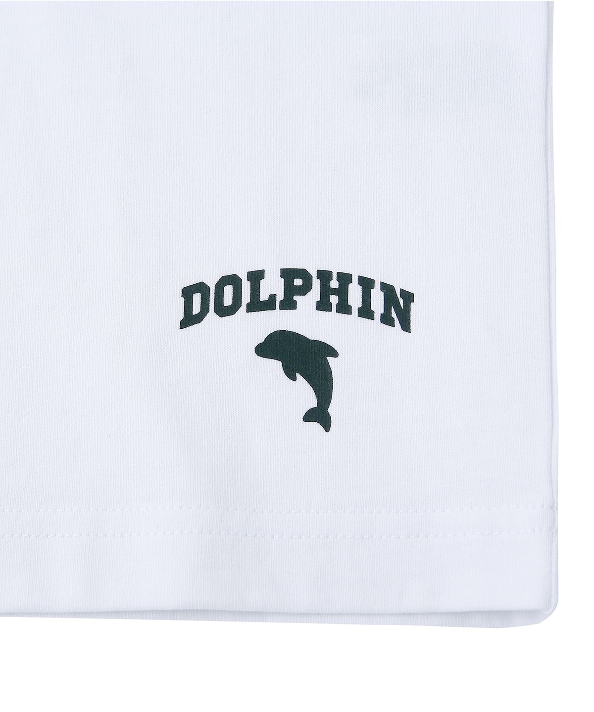 돌핀웨이브어패럴(DOLPHIN WAVE APPAREL) 돌핀 실리콘프린트 라글란 반팔티셔츠 블랙