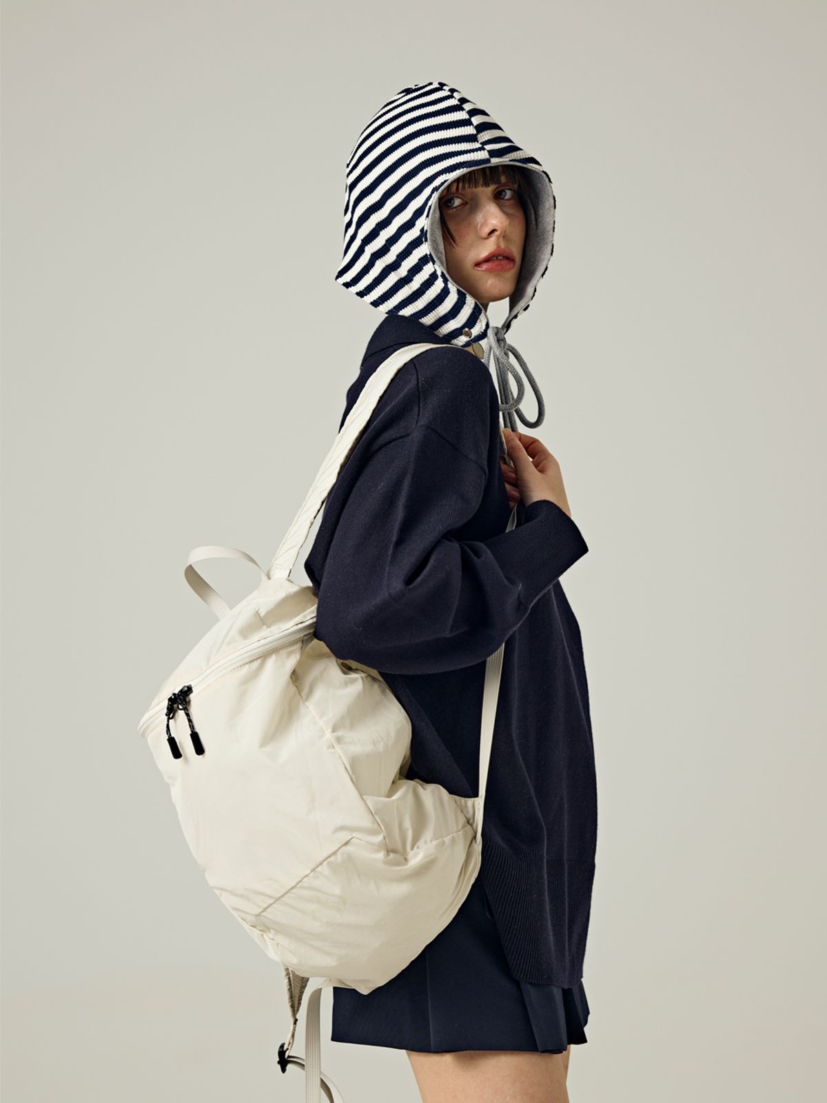 샐볼(SALBOL) REVERSIBLE EARFLAP [GRAY]
