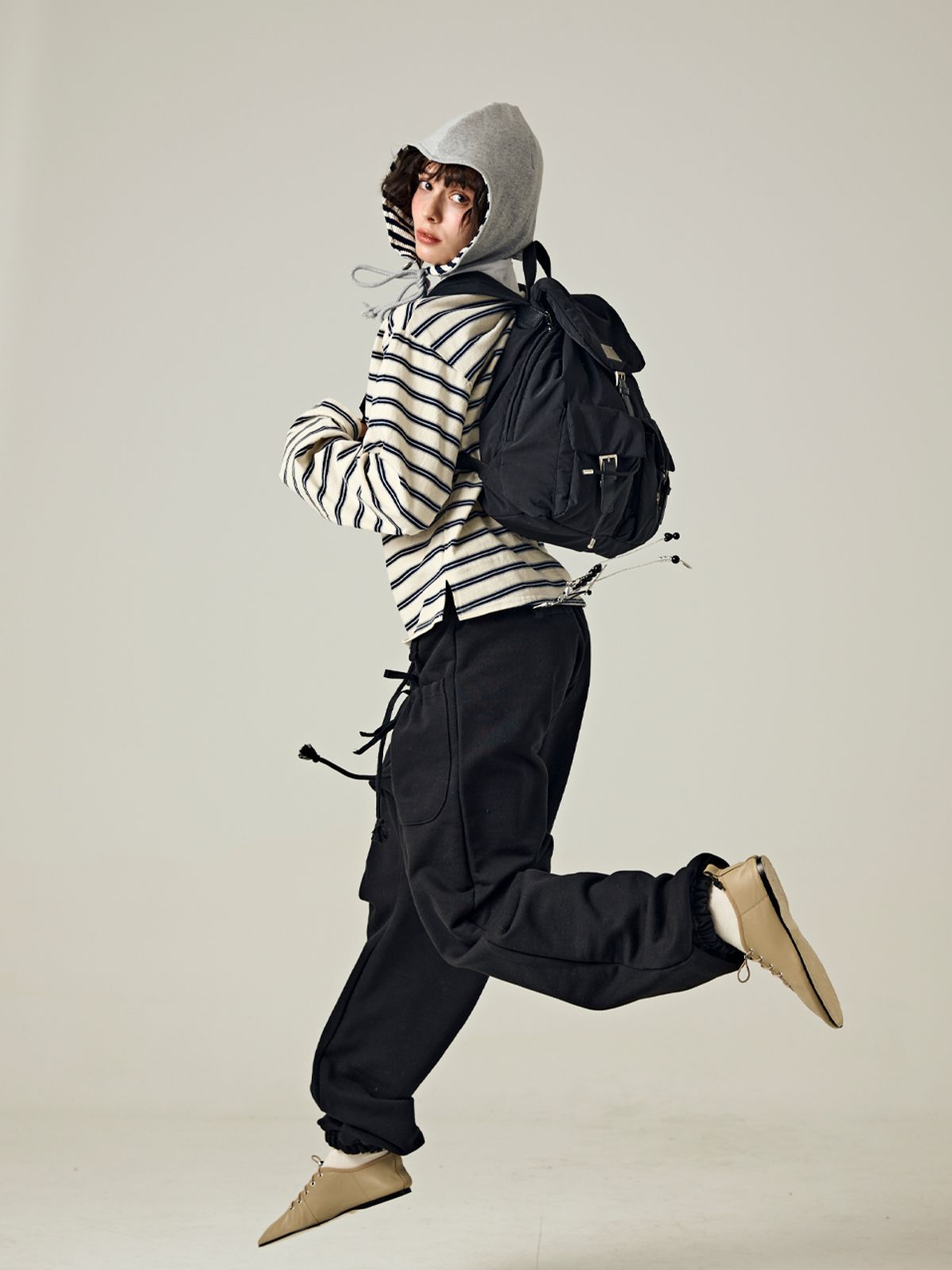 샐볼(SALBOL) REVERSIBLE EARFLAP [GRAY]