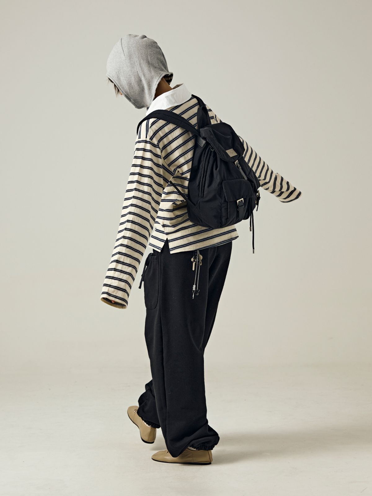 샐볼(SALBOL) REVERSIBLE EARFLAP [GRAY]