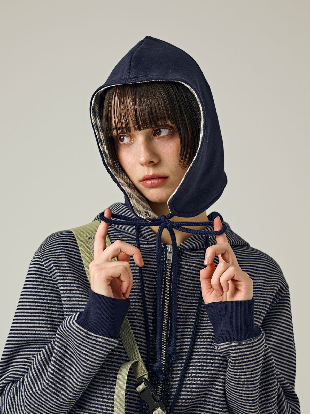 샐볼(SALBOL) REVERSIBLE EARFLAP [NAVY]